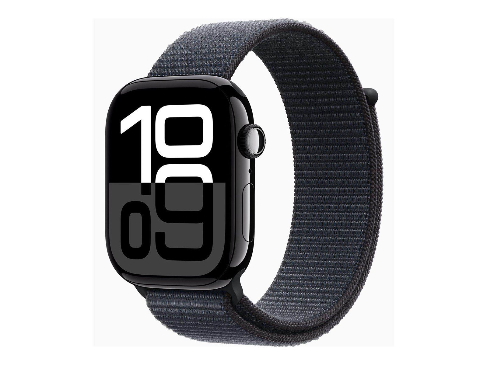 Apple Watch Series 10 GPS + Cellular 46mm - Jet Black Aluminium Case with Ink Sport Loop