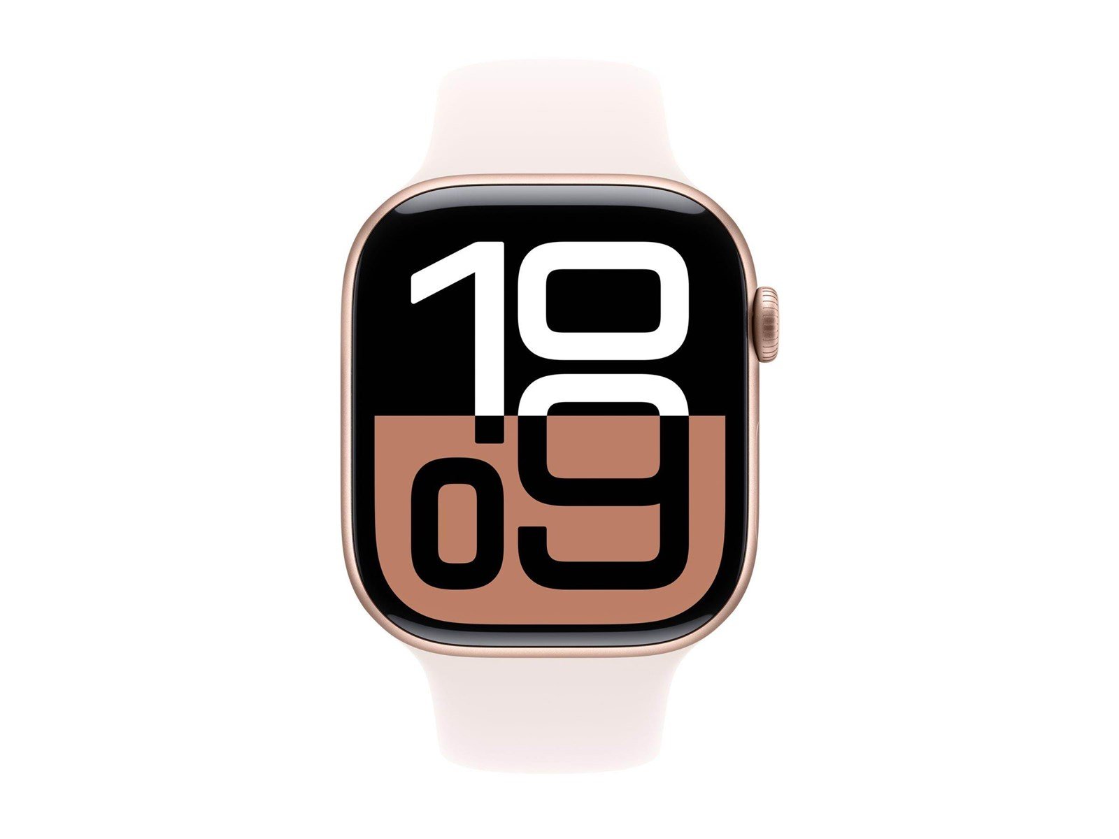 Apple Watch Series 10 GPS + Cellular 46mm - Rose Gold Aluminium Case with Light Blush Sport Band - S/M