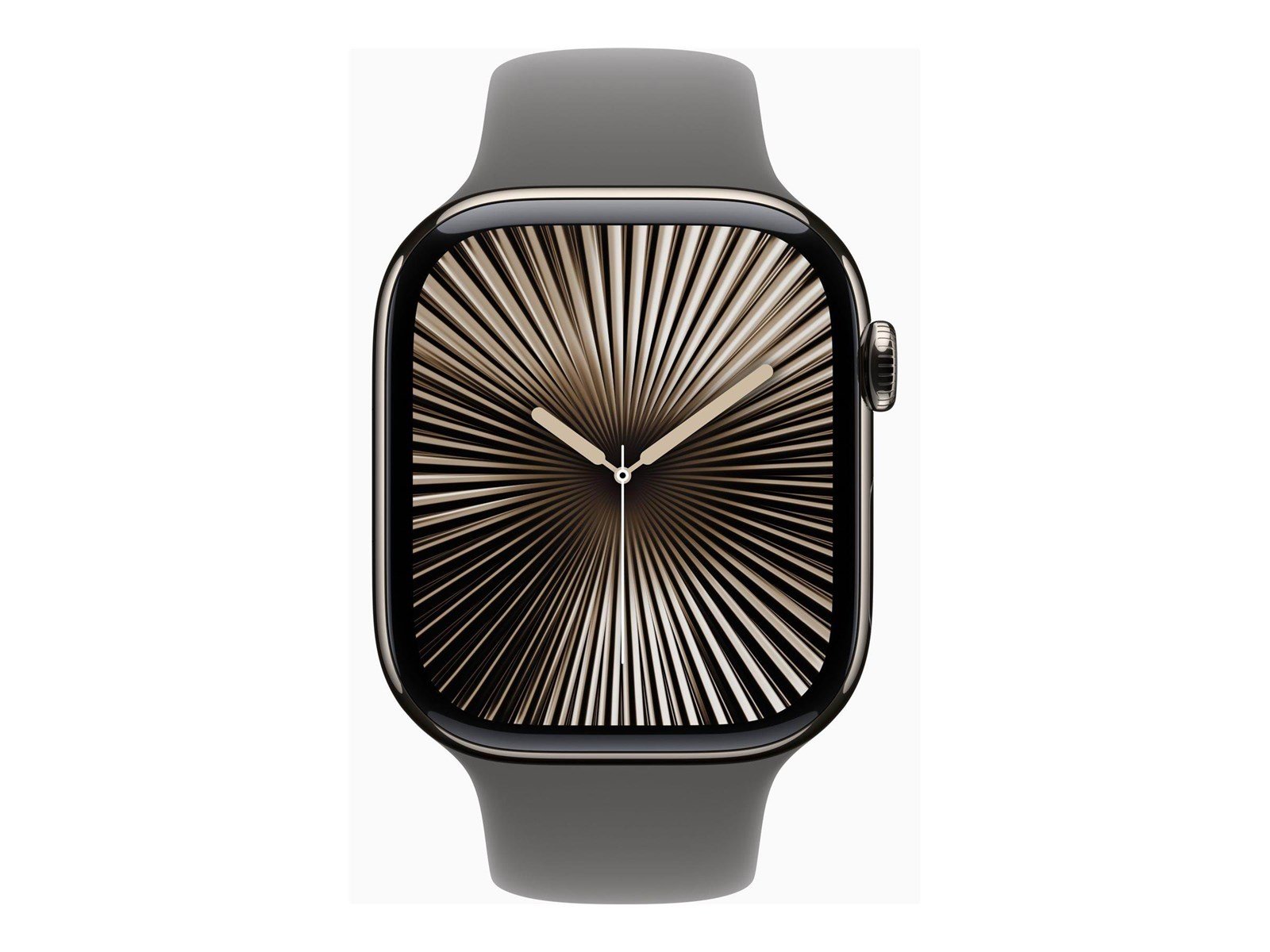 Apple Watch Series 10 GPS + Cellular 46mm - Titanium Case with Stone Grey Sport Band - M/L