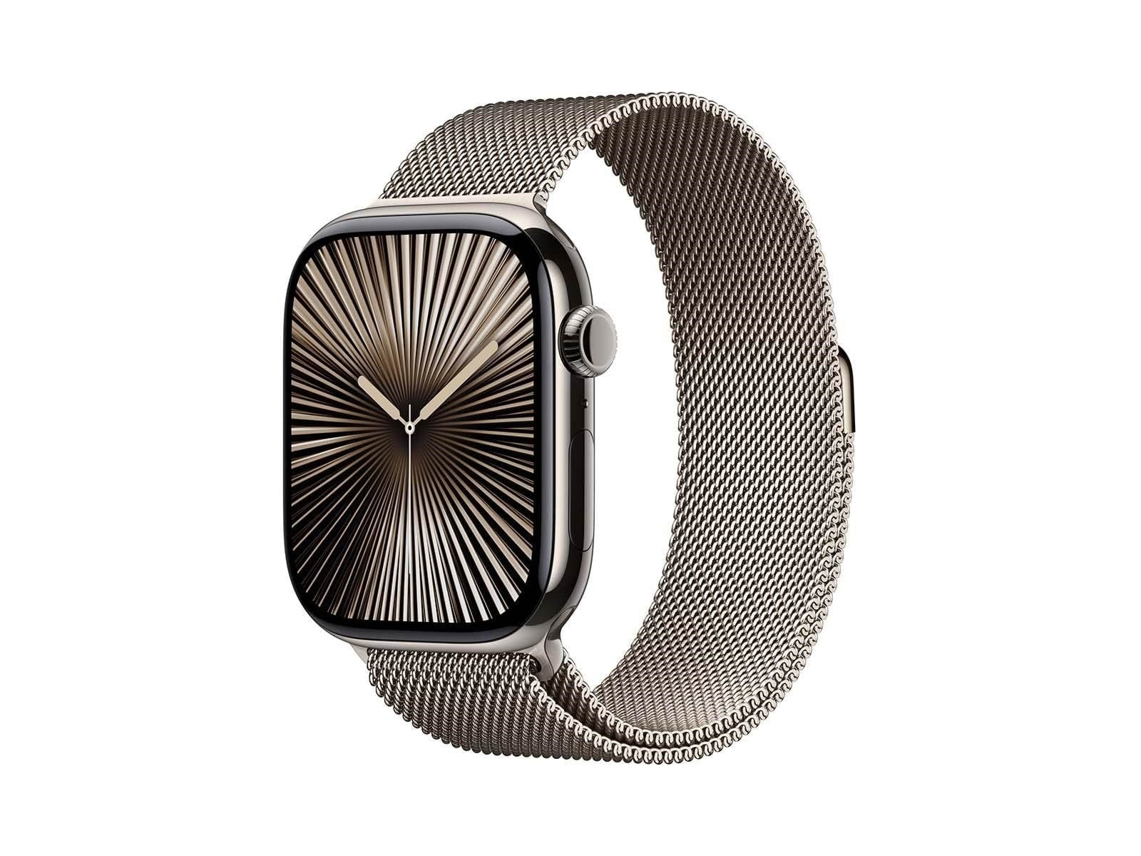 Apple Watch Series 10 GPS + Cellular 46mm - Titanium Case with Milanese Loop - M/L