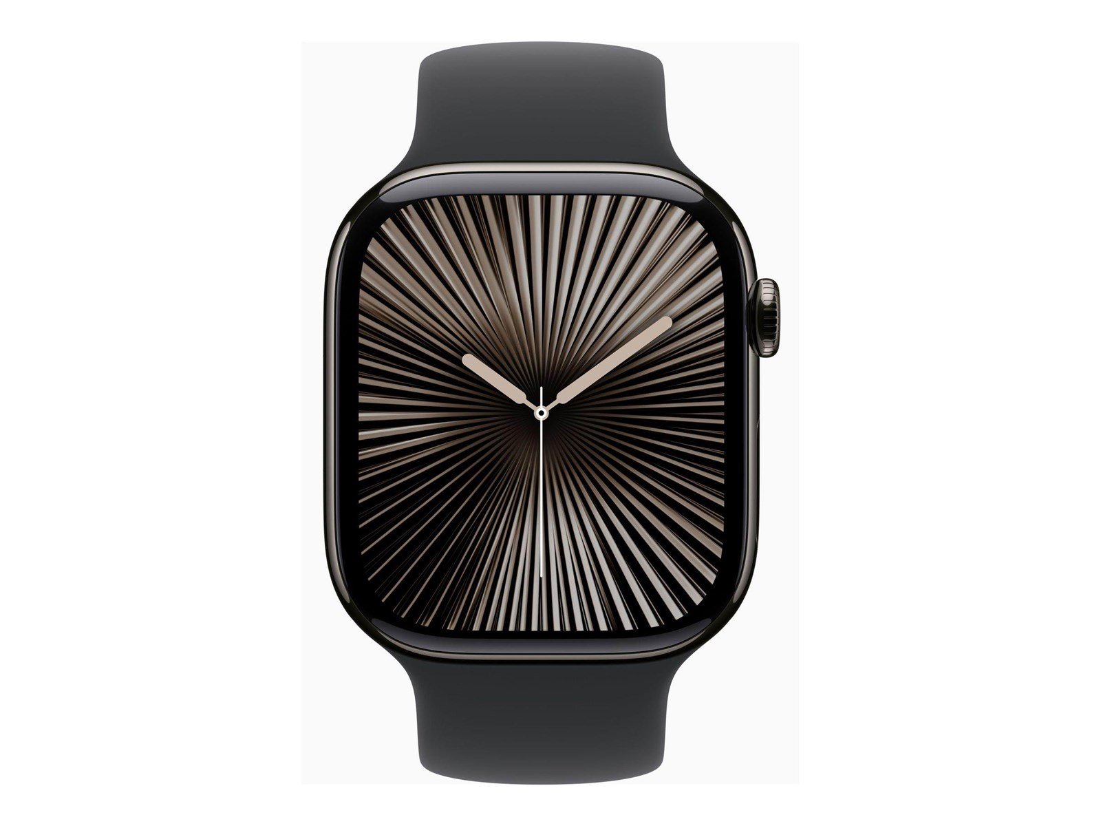 Apple Watch Series 10 GPS + Cellular 46mm - Slate Titanium Case with Black Sport Band - S/M