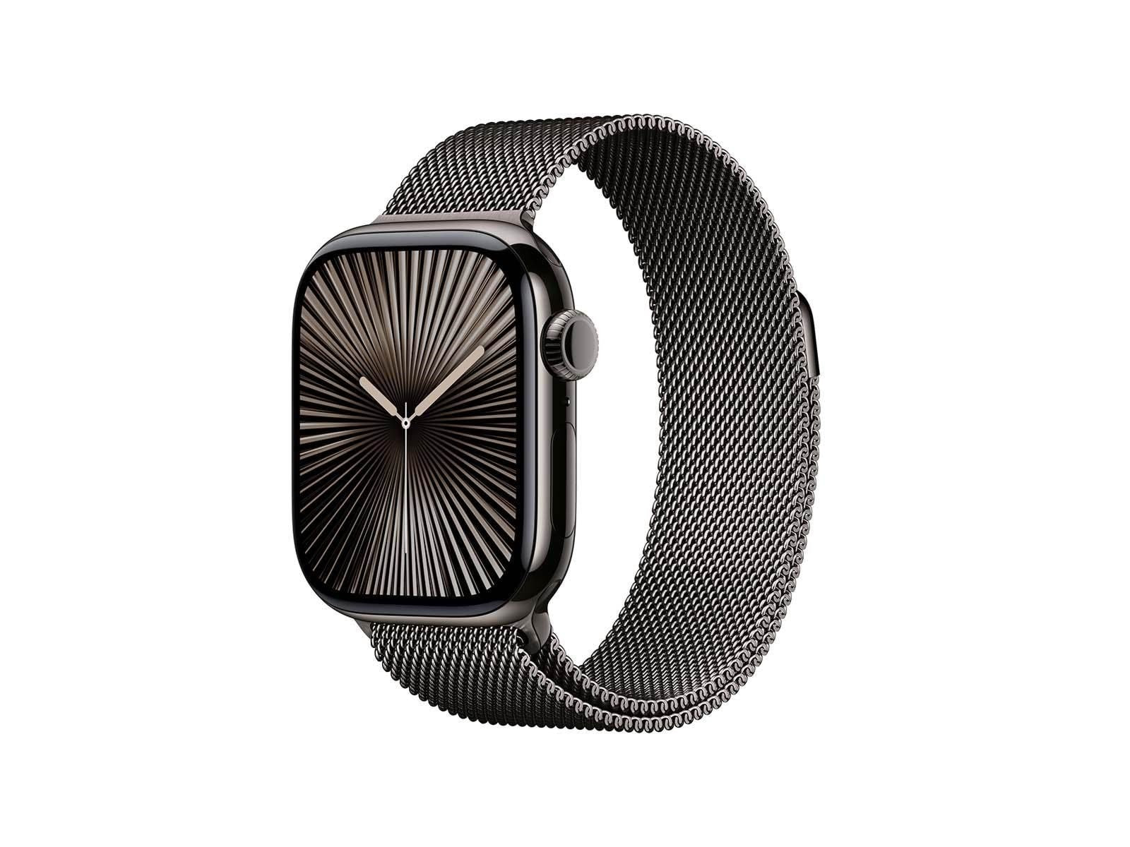 Apple Watch Series 10 GPS + Cellular 42mm - Slate Titanium Case with Slate Milanese Loop