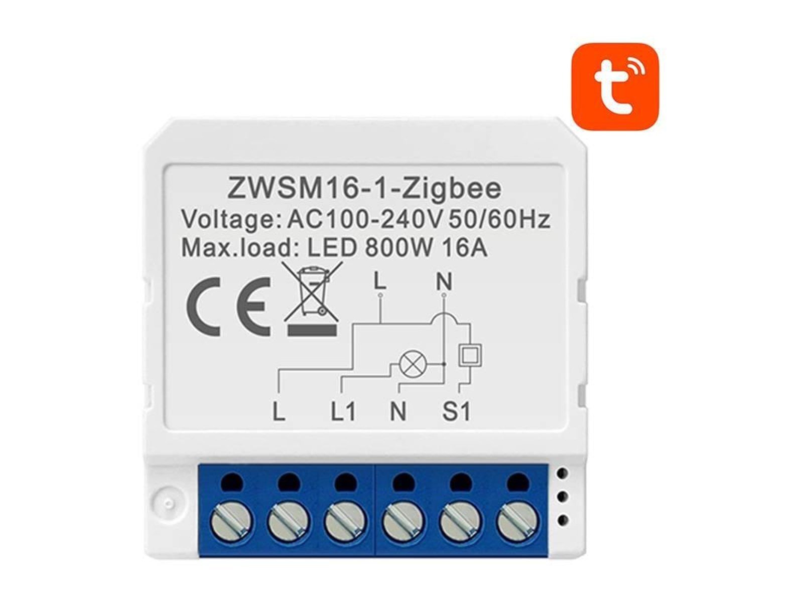 Avatto Smart Switch Module ZigBee ZWSM16-W1 TUYA