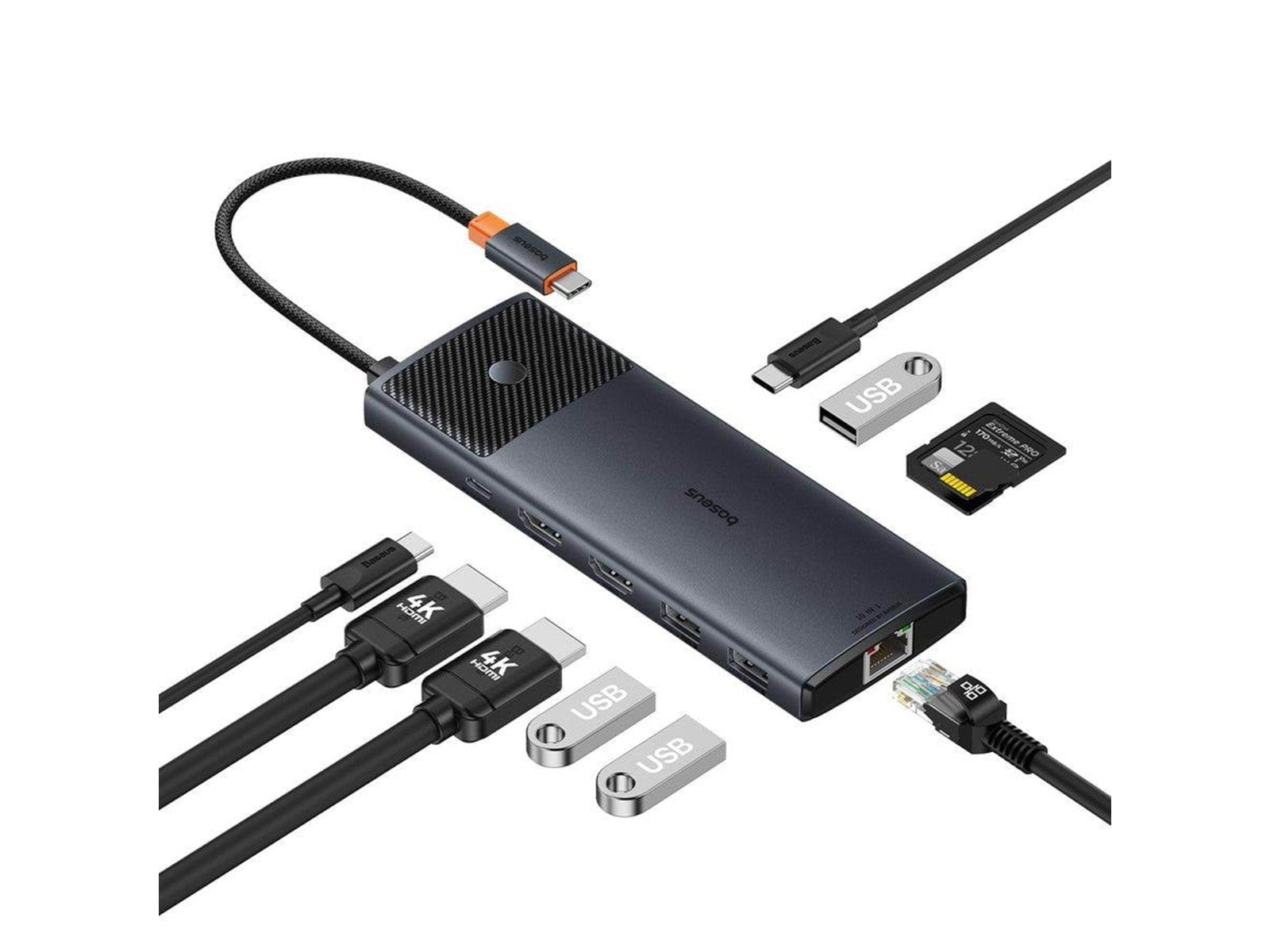 Baseus B00061800123-00 interface hub USB-Hubs