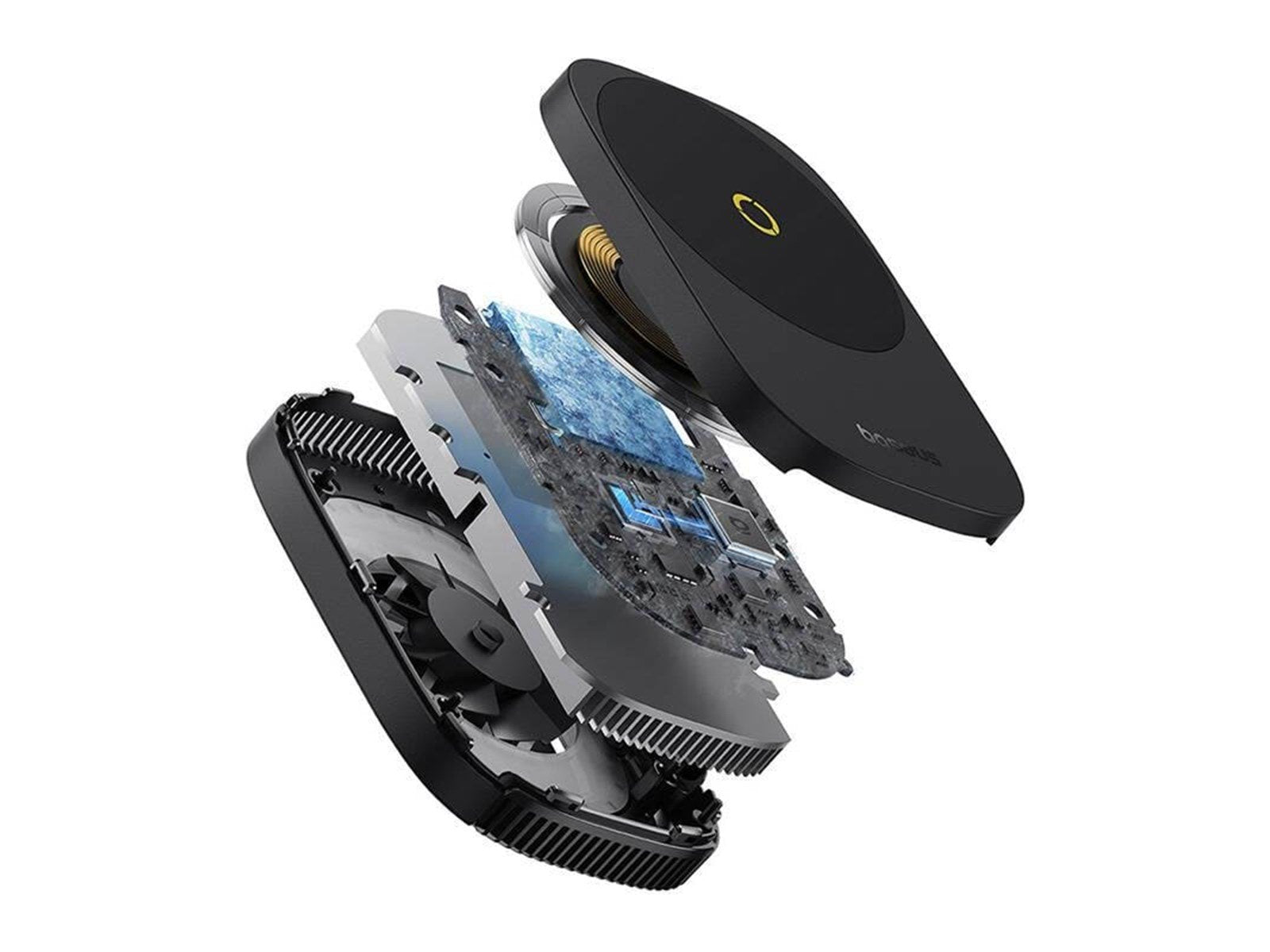 Baseus MagPro II Ultra-Thin Phone Cooler with charger (black)
