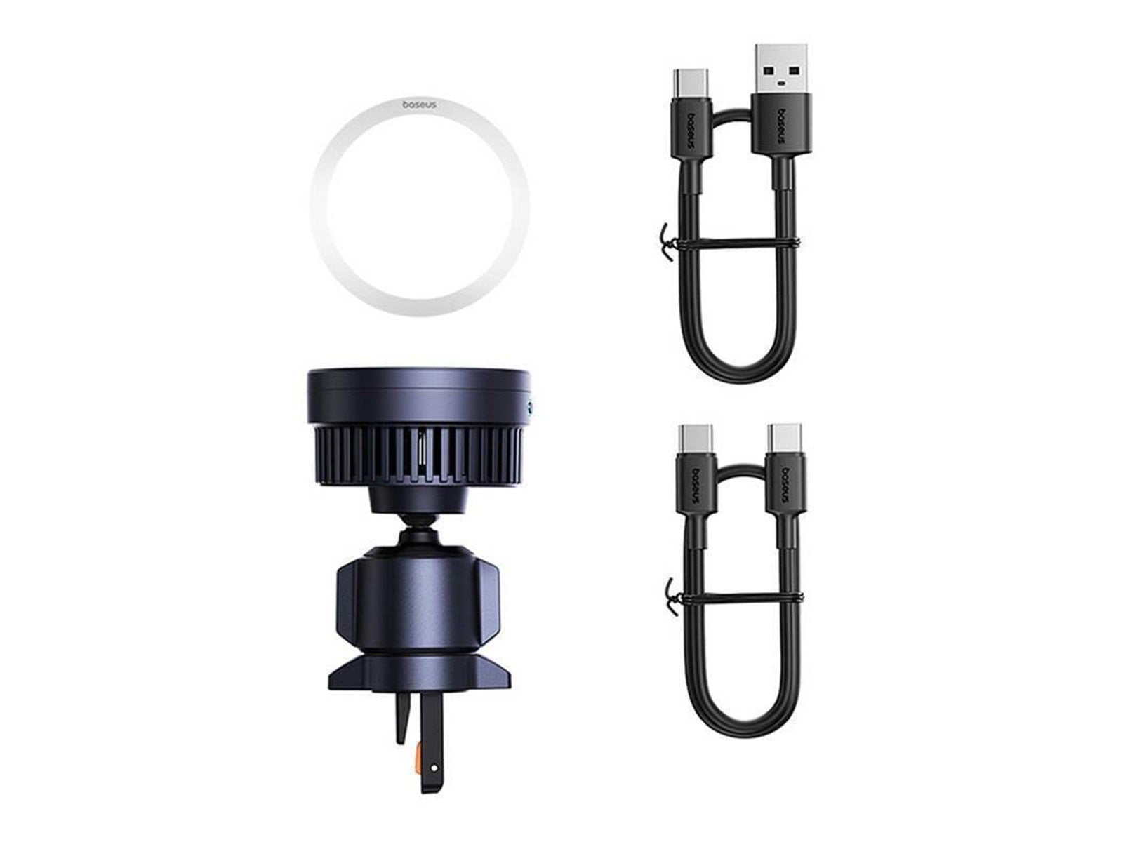 Baseus MagPro car mount with 15W Qi2.0 inductive charger (black)