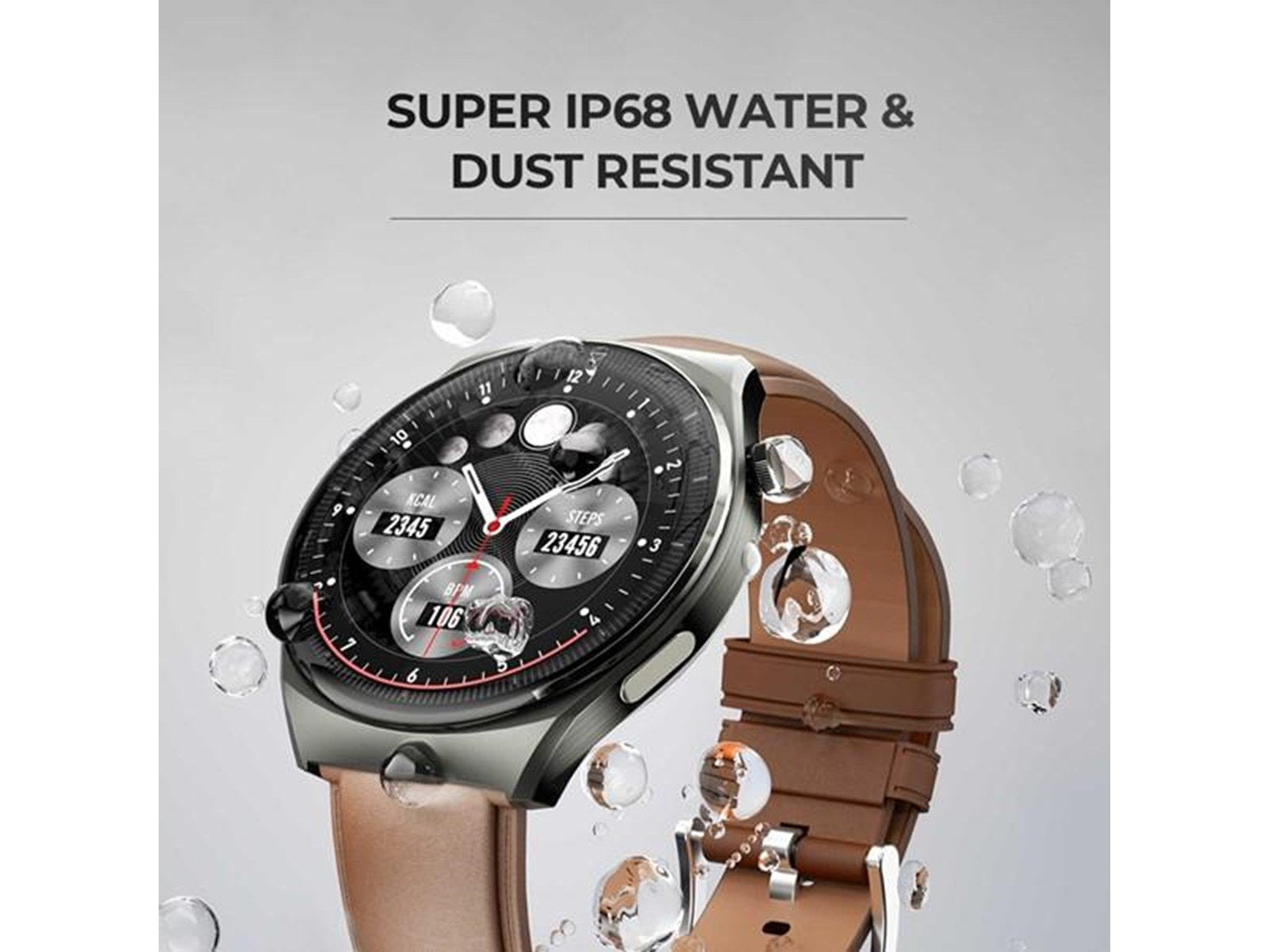 Aukey SW-2U SmartWatch 2 Ultra - Dark Brown Leather