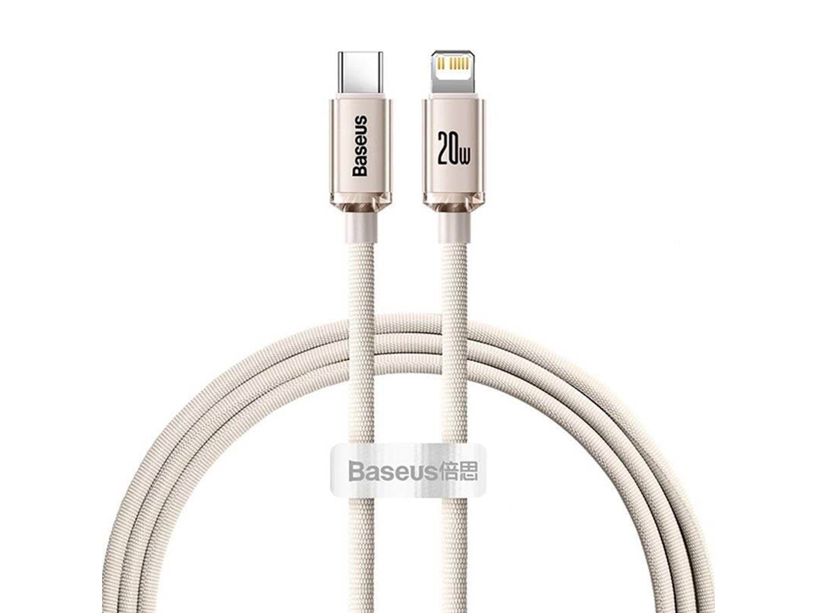 Baseus Crystal Shine USB-C to iP cable 20W 1.2m (pink)