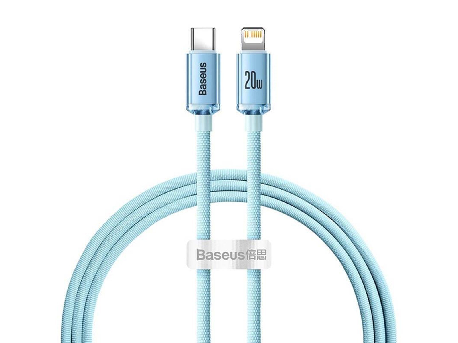 Baseus Crystal Shine USB-C to iP cable 20W 1.2m (blue)