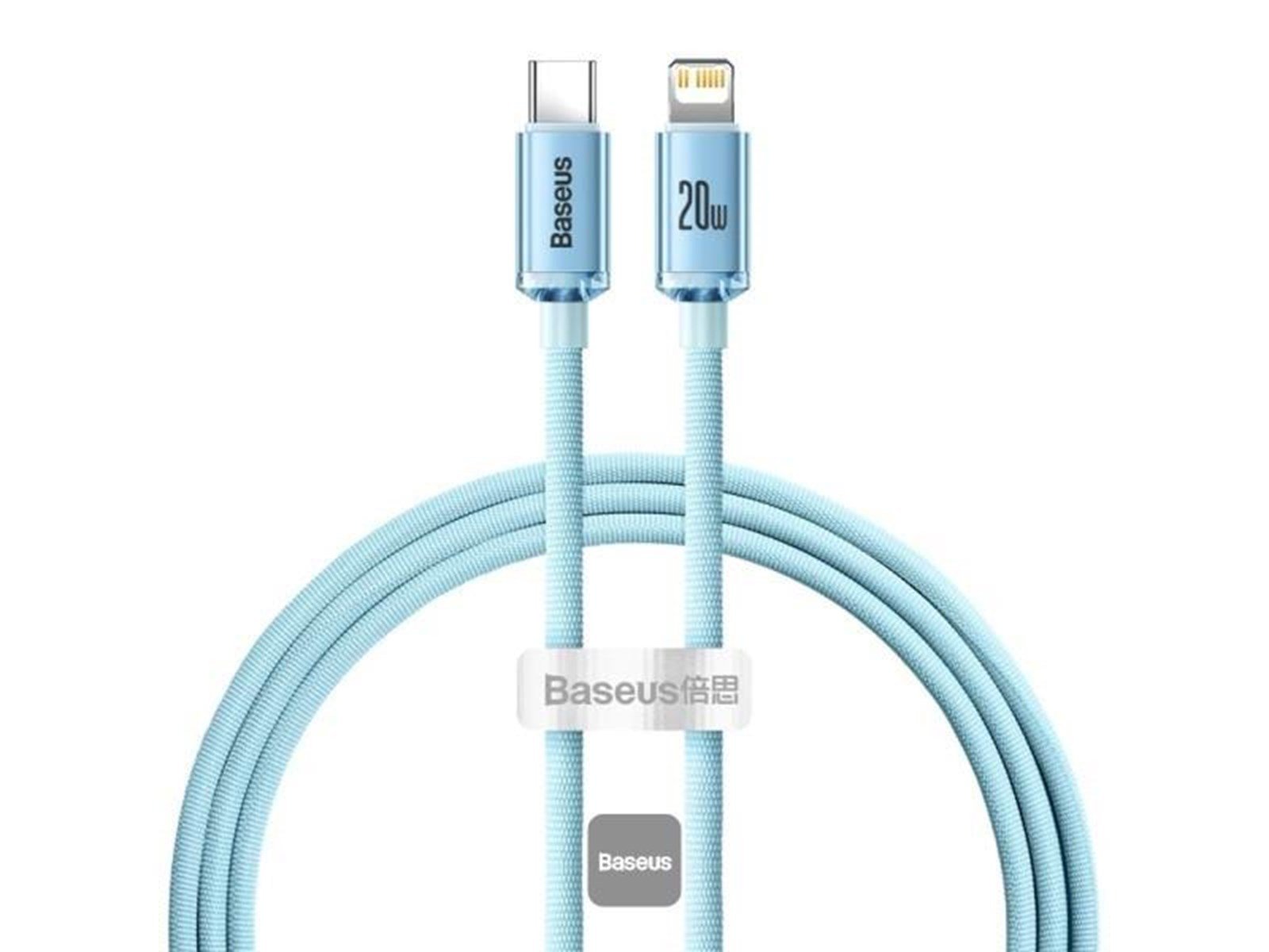 Baseus Crystal Shine USB-C to iP cable 20W 1.2m (blue)
