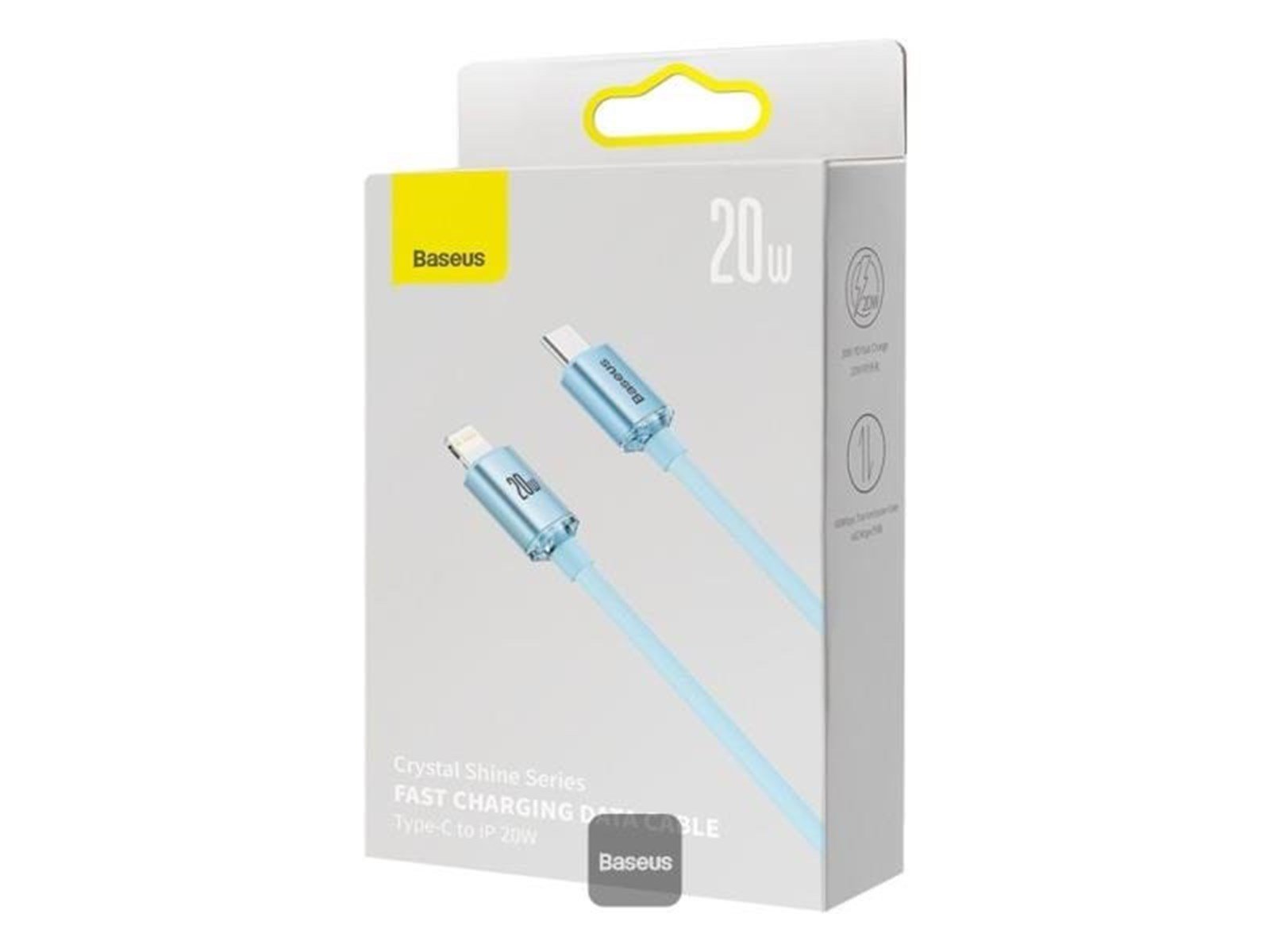 Baseus Crystal Shine USB-C to iP cable 20W 1.2m (blue)