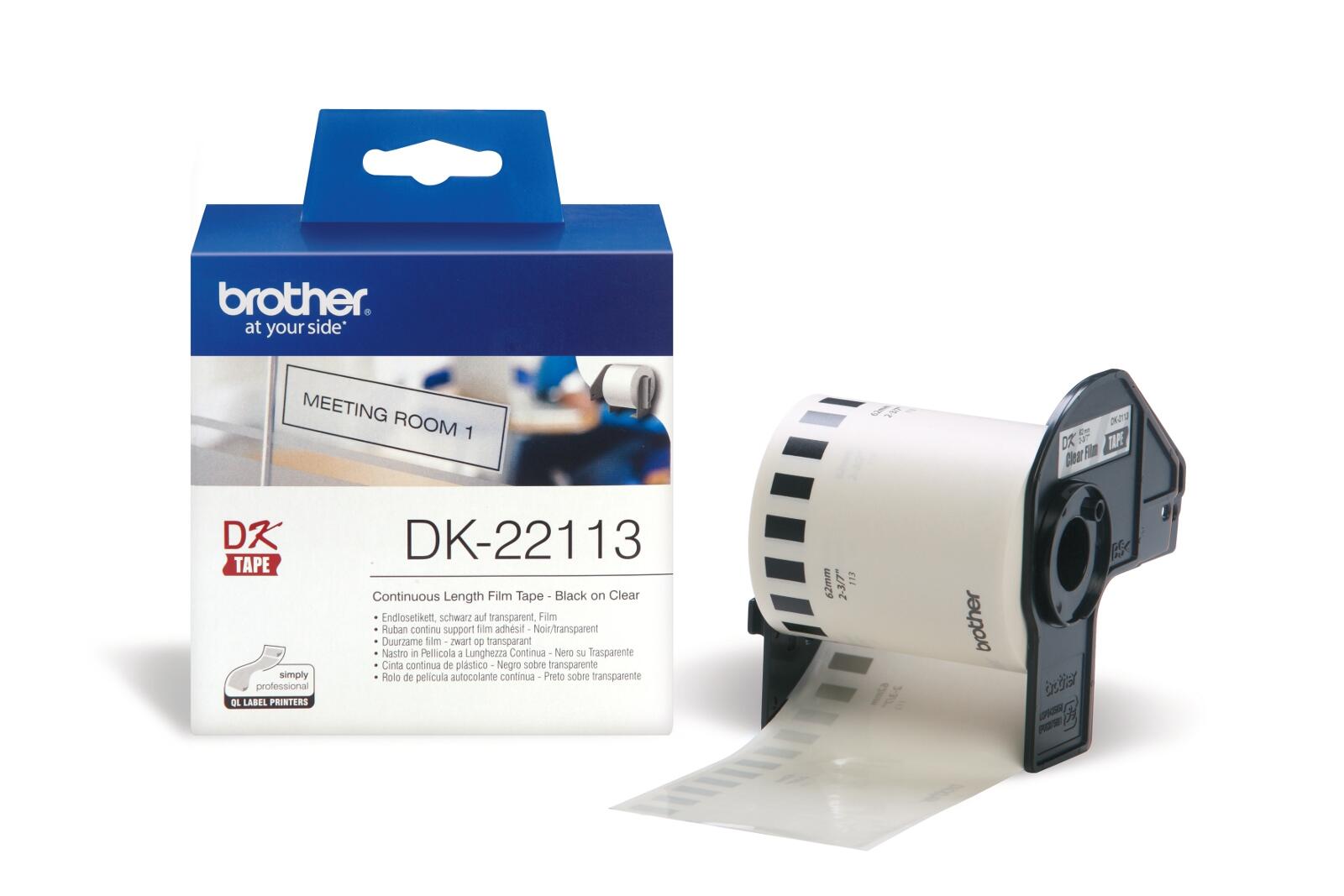 Brother DK-22113 - Folie / Film - klar - Rolle (6,2 cm x 15,2 m) - für QL 1050, 1060, 500, 550, 560, 570, 580, 650, 700,