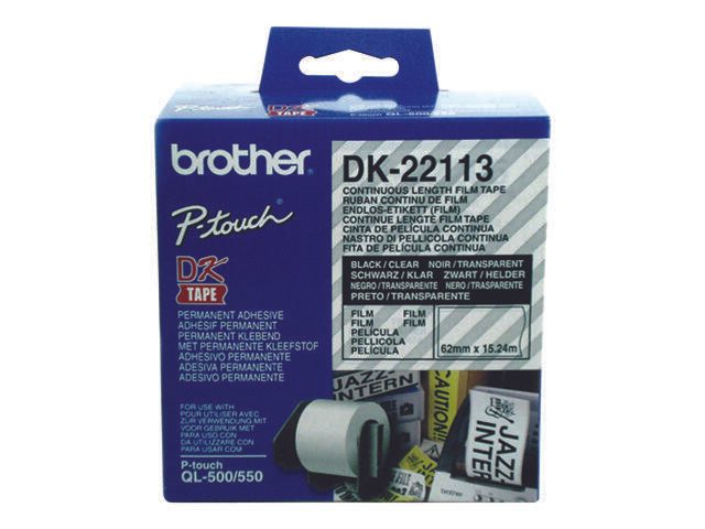 Brother DK-22113 - Folie / Film - klar - Rolle (6,2 cm x 15,2 m) - für QL 1050, 1060, 500, 550, 560, 570, 580, 650, 700,