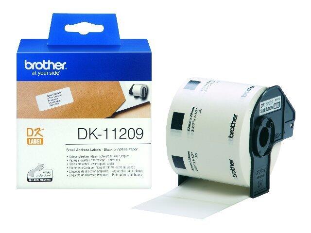 Brother DK-11209 - Adressetiketten 800 ) - für QL 1050, 1060, 500, 550, 560, 570, 580, 650, 700, 710, 720