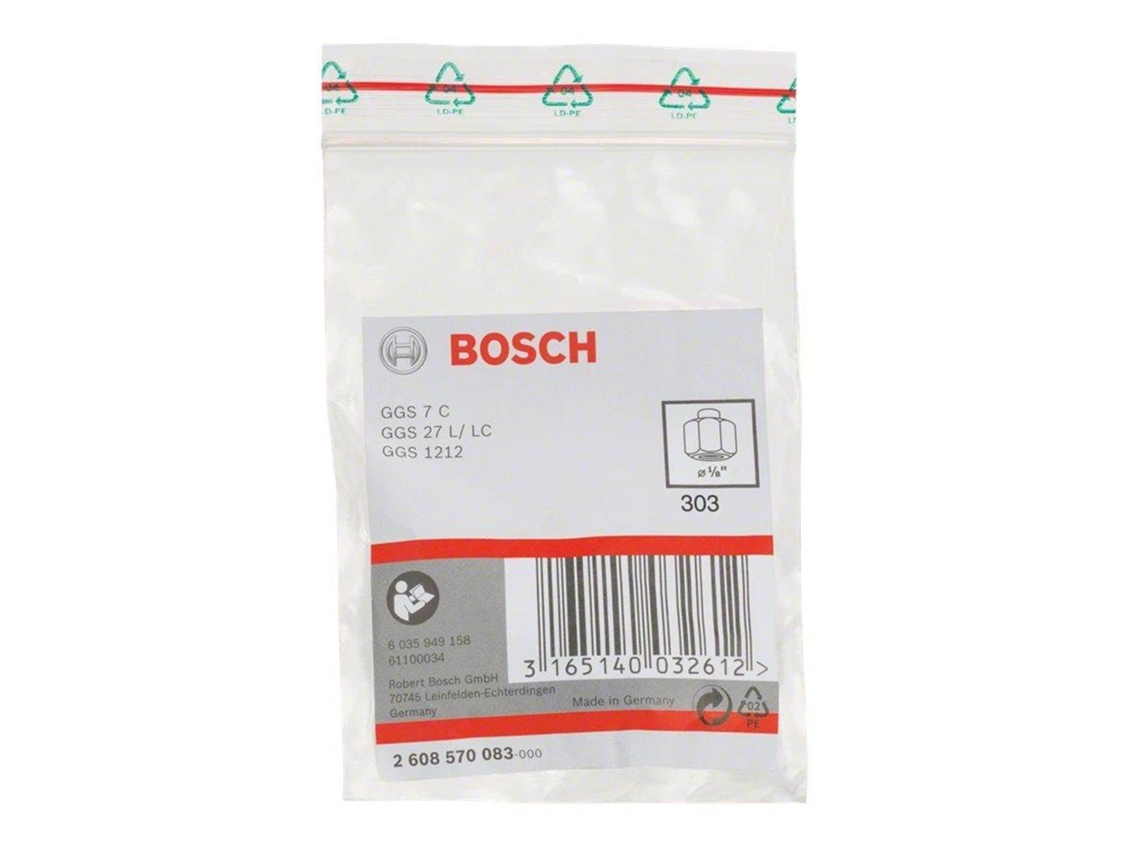 Bosch collet with locking nut