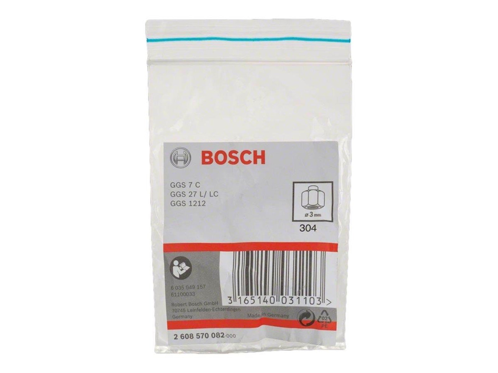 Bosch collet with locking nut