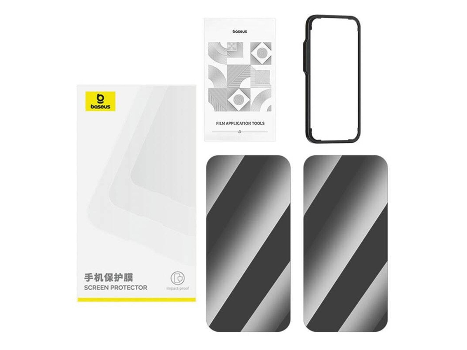 Baseus privacy tempered glass Superior HD for iP 11Pro Max/XS Max +2xcleaning kit and EasyStick