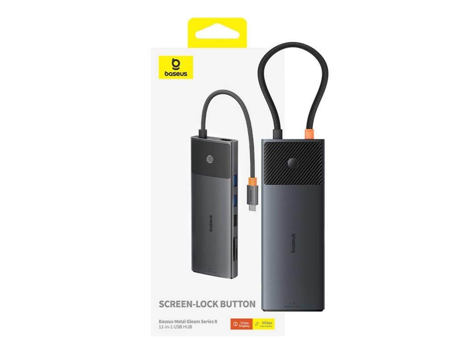 Baseus Metal Gleam Series Multi-functional Type-C USB-Hubs - 11 - Grau