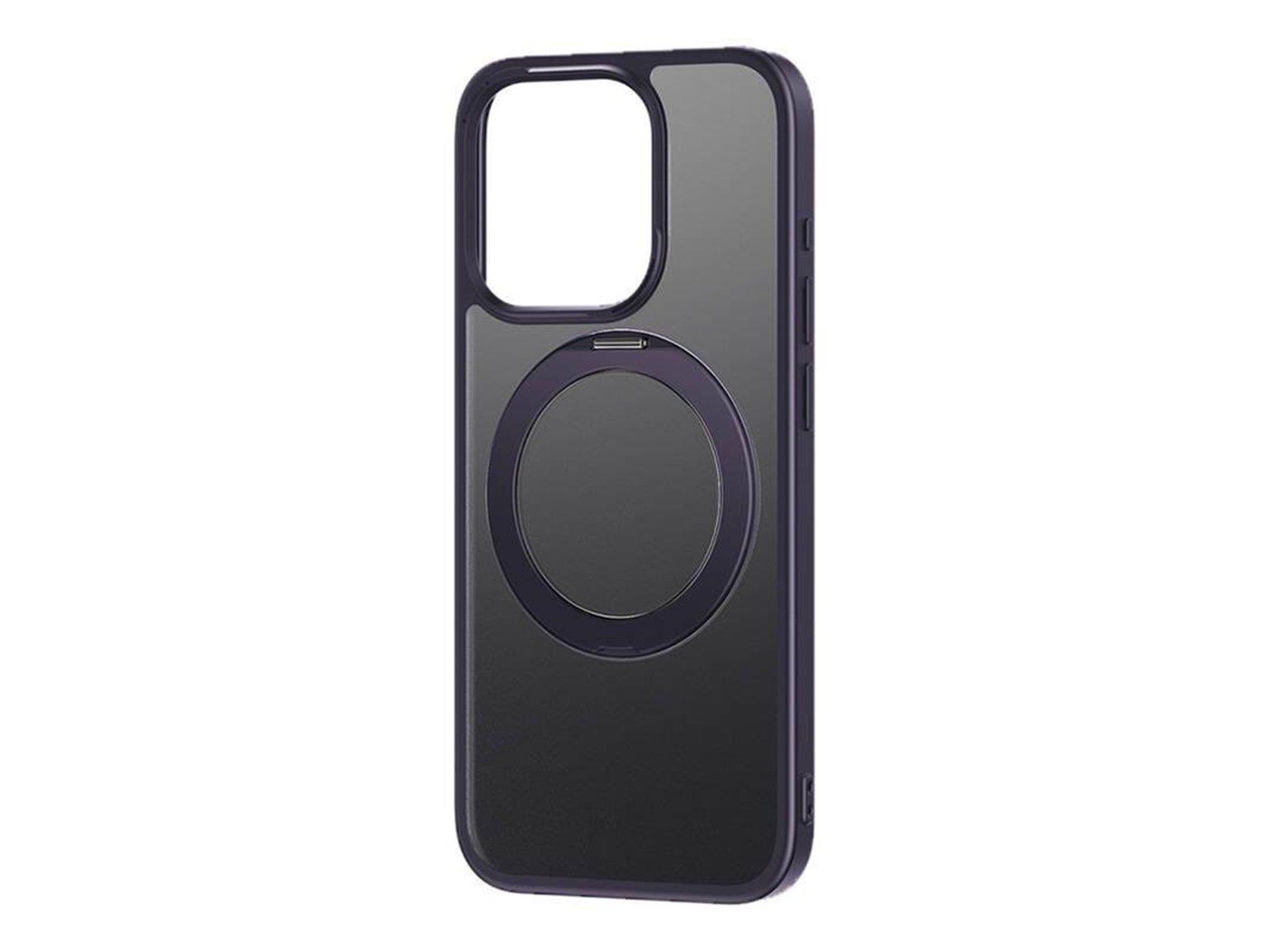 Baseus SkyRing 360° case with stand for iP 14 Pro + tempered glass and cleaning kit (purple)