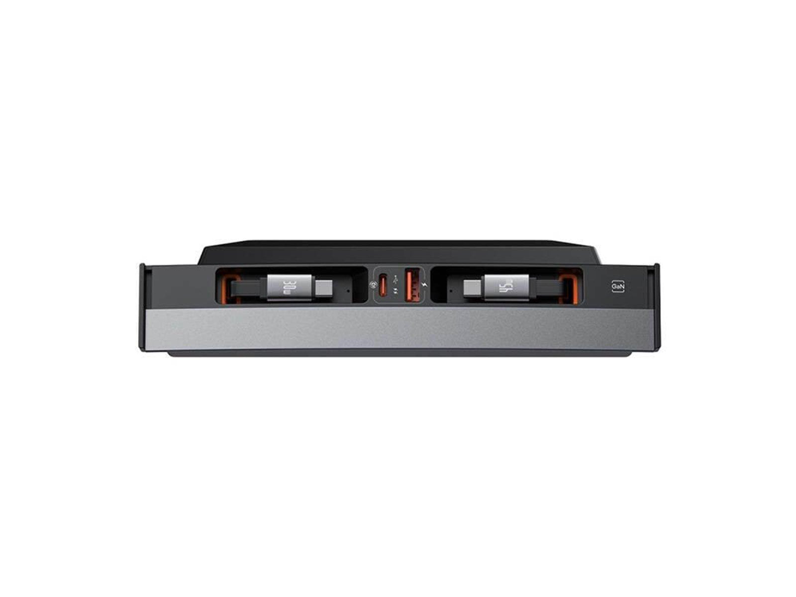 Baseus T-Space hub with USB-C to USB-C cable for Tesla (black)