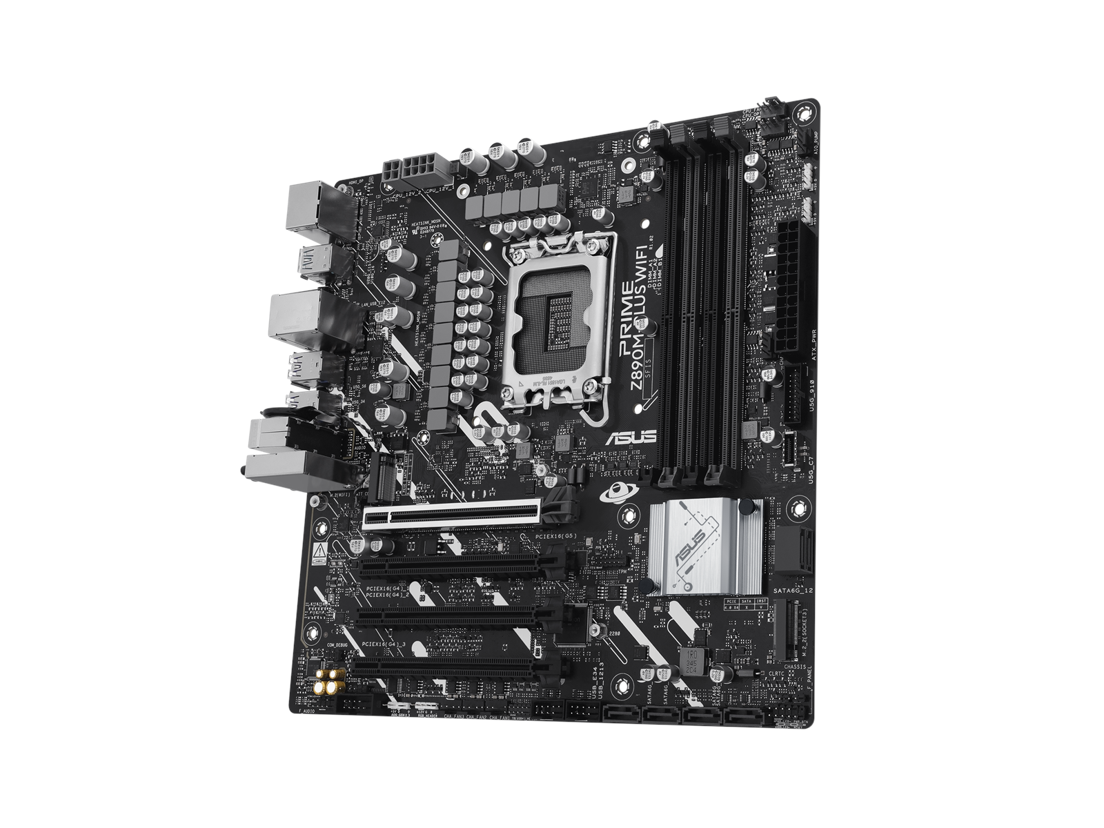 ASUS PRIME Z890M-PLUS WIFI Mainboard - Intel Z890 - Intel LGA1851 socket - DDR5 RAM - Micro-ATX