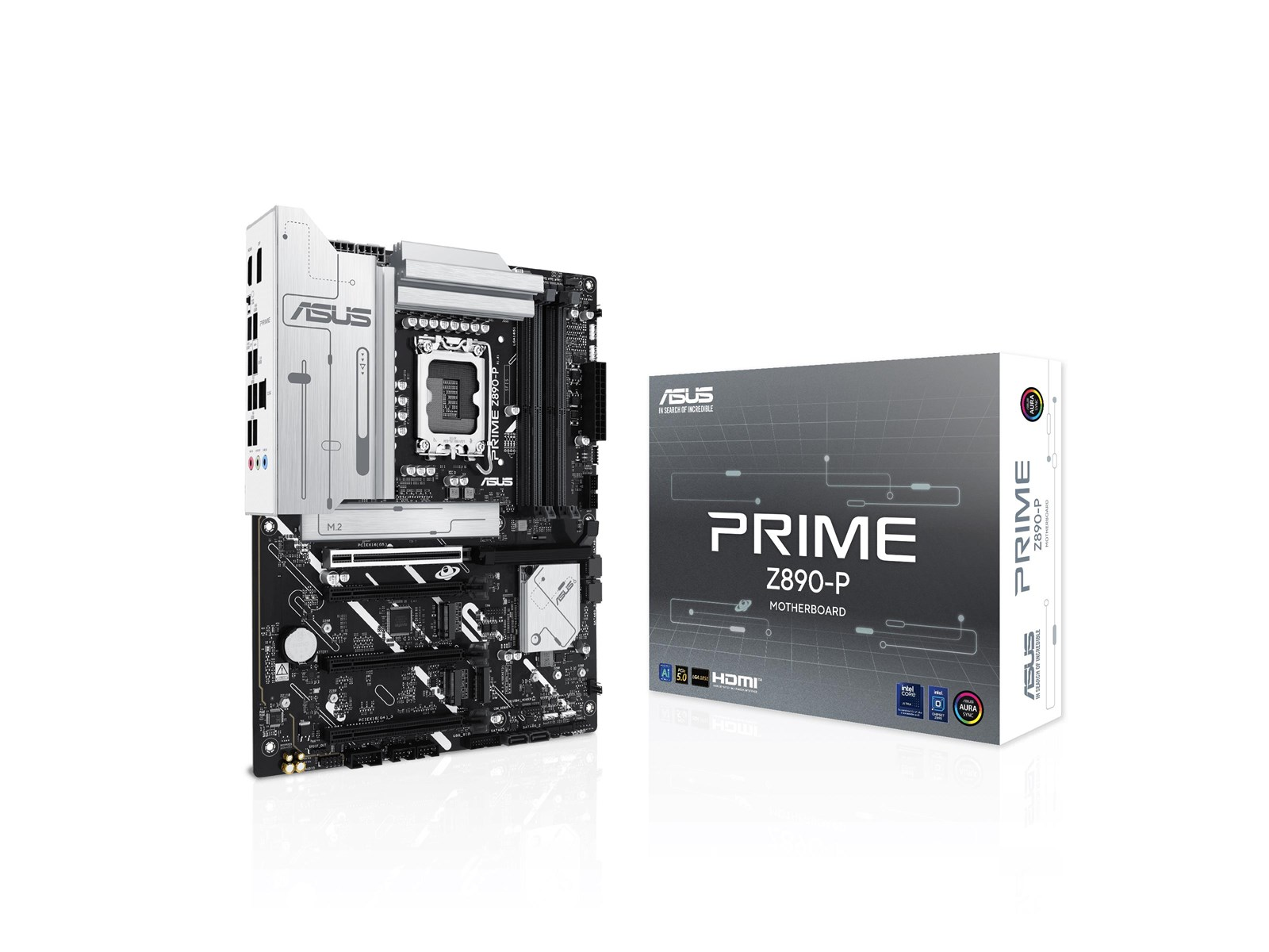 ASUS PRIME Z890-P Mainboard - Intel Z890 - Intel LGA1851 socket - DDR5 RAM - ATX