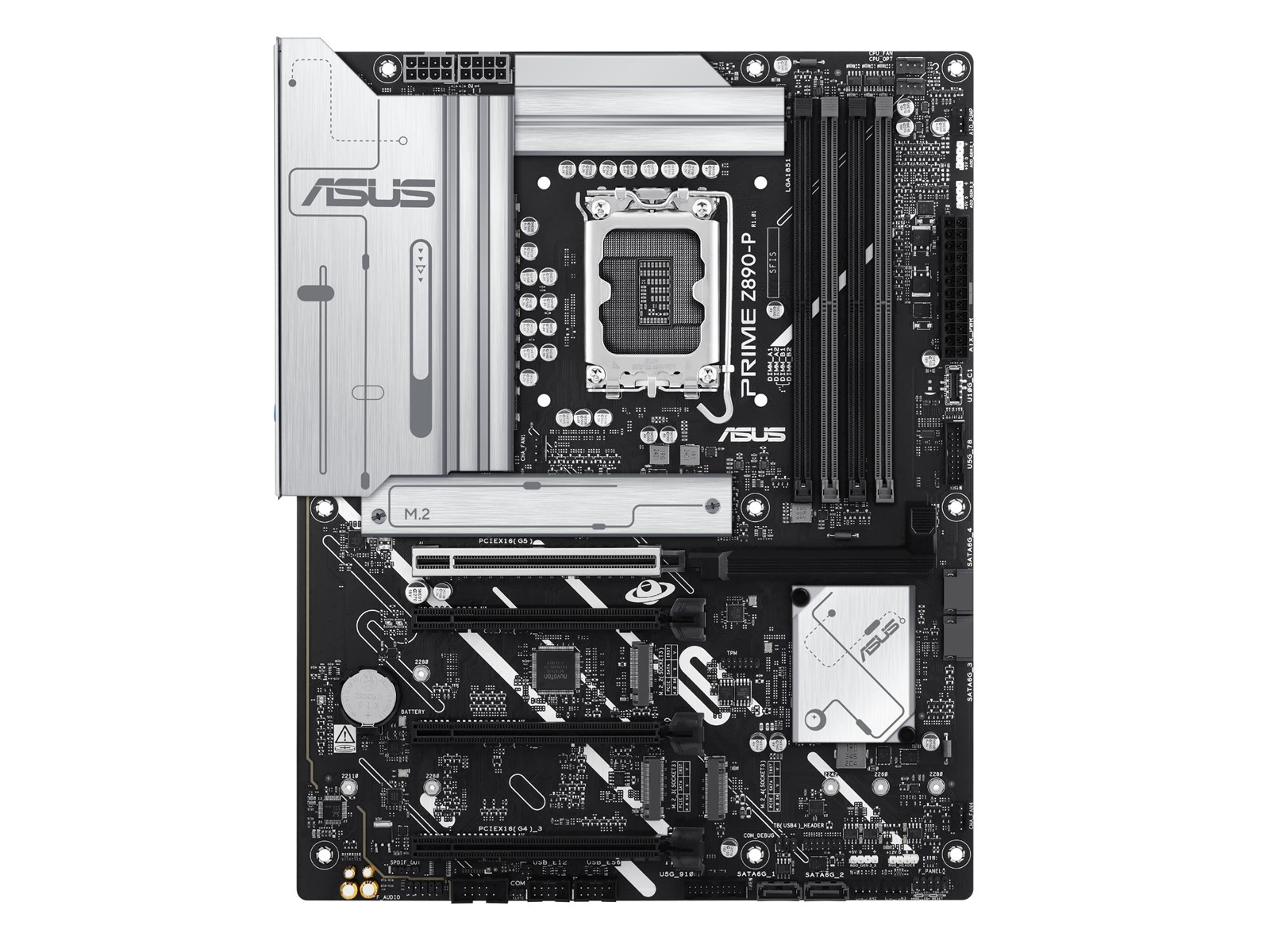 ASUS PRIME Z890-P Mainboard - Intel Z890 - Intel LGA1851 socket - DDR5 RAM - ATX