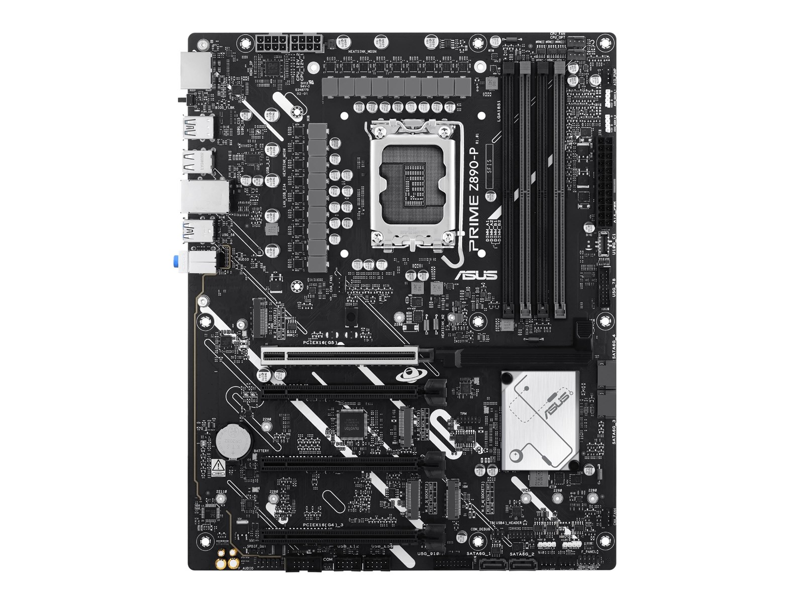 ASUS PRIME Z890-P Mainboard - Intel Z890 - Intel LGA1851 socket - DDR5 RAM - ATX