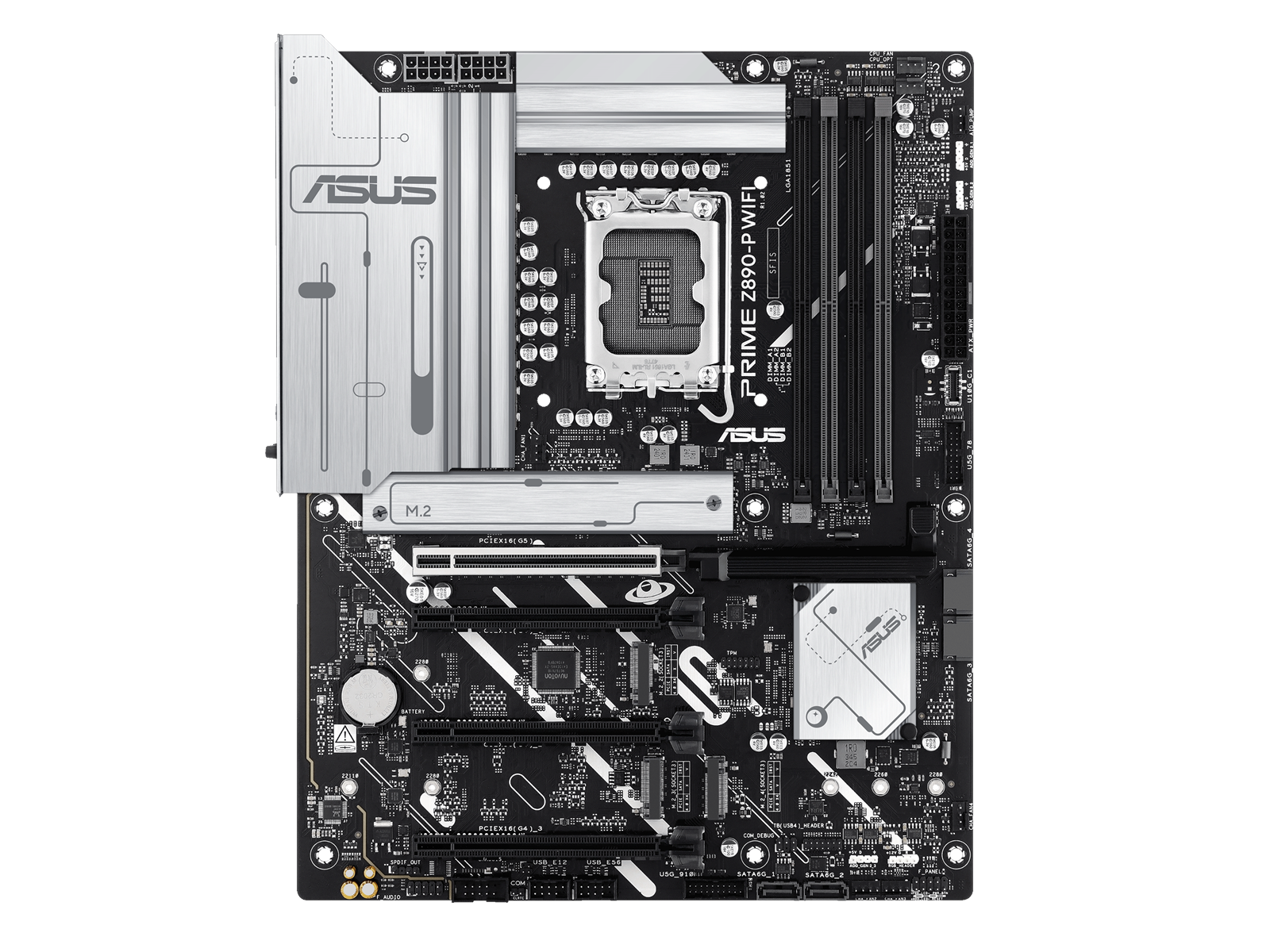 ASUS PRIME Z890-P WIFI Mainboard - Intel Z890 - Intel LGA1851 socket - DDR5 RAM - ATX