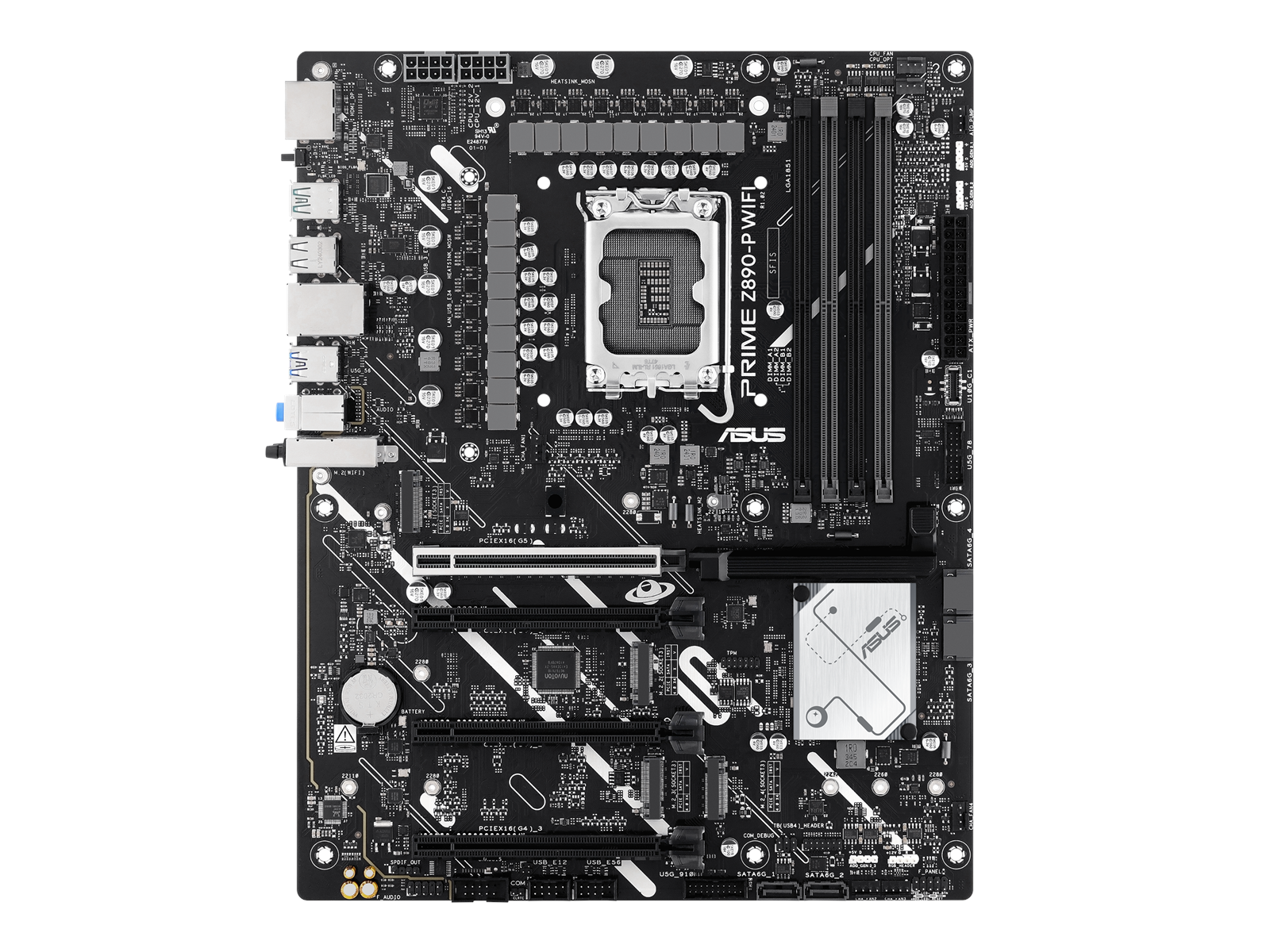 ASUS PRIME Z890-P WIFI Mainboard - Intel Z890 - Intel LGA1851 socket - DDR5 RAM - ATX