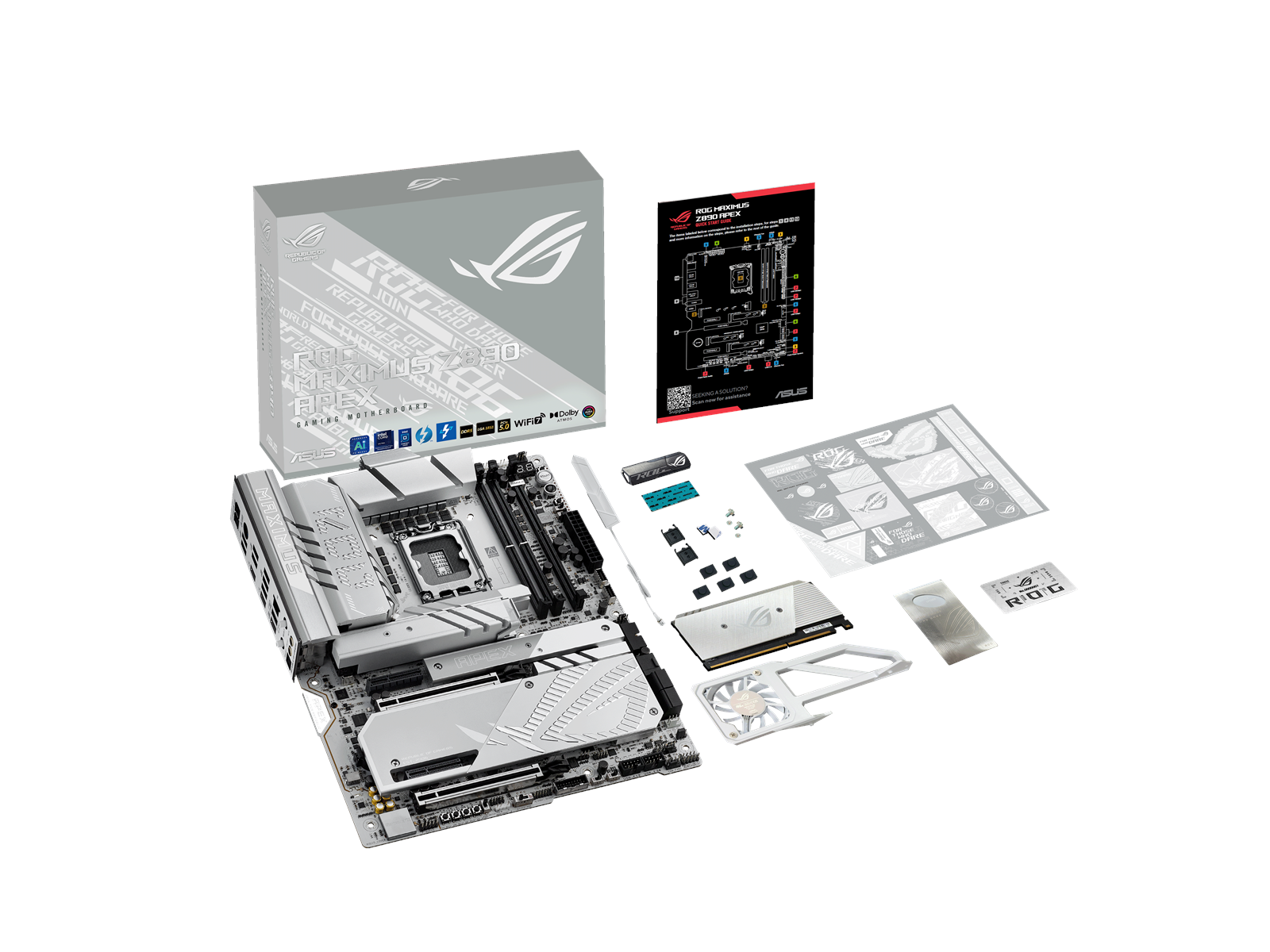 ASUS ROG MAXIMUS Z890 APEX Mainboard - Intel Z890 - Intel LGA1851 socket - DDR5 RAM - ATX