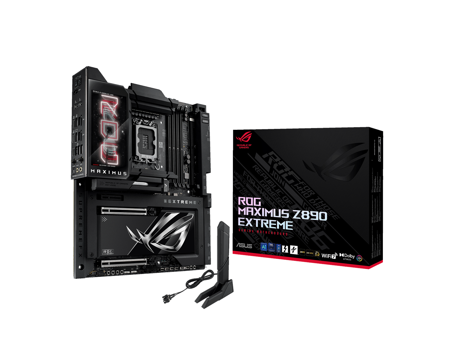 ASUS ROG MAXIMUS Z890 EXTREME Mainboard - Intel Z890 - Intel LGA1851 socket - DDR5 RAM - Extended ATX
