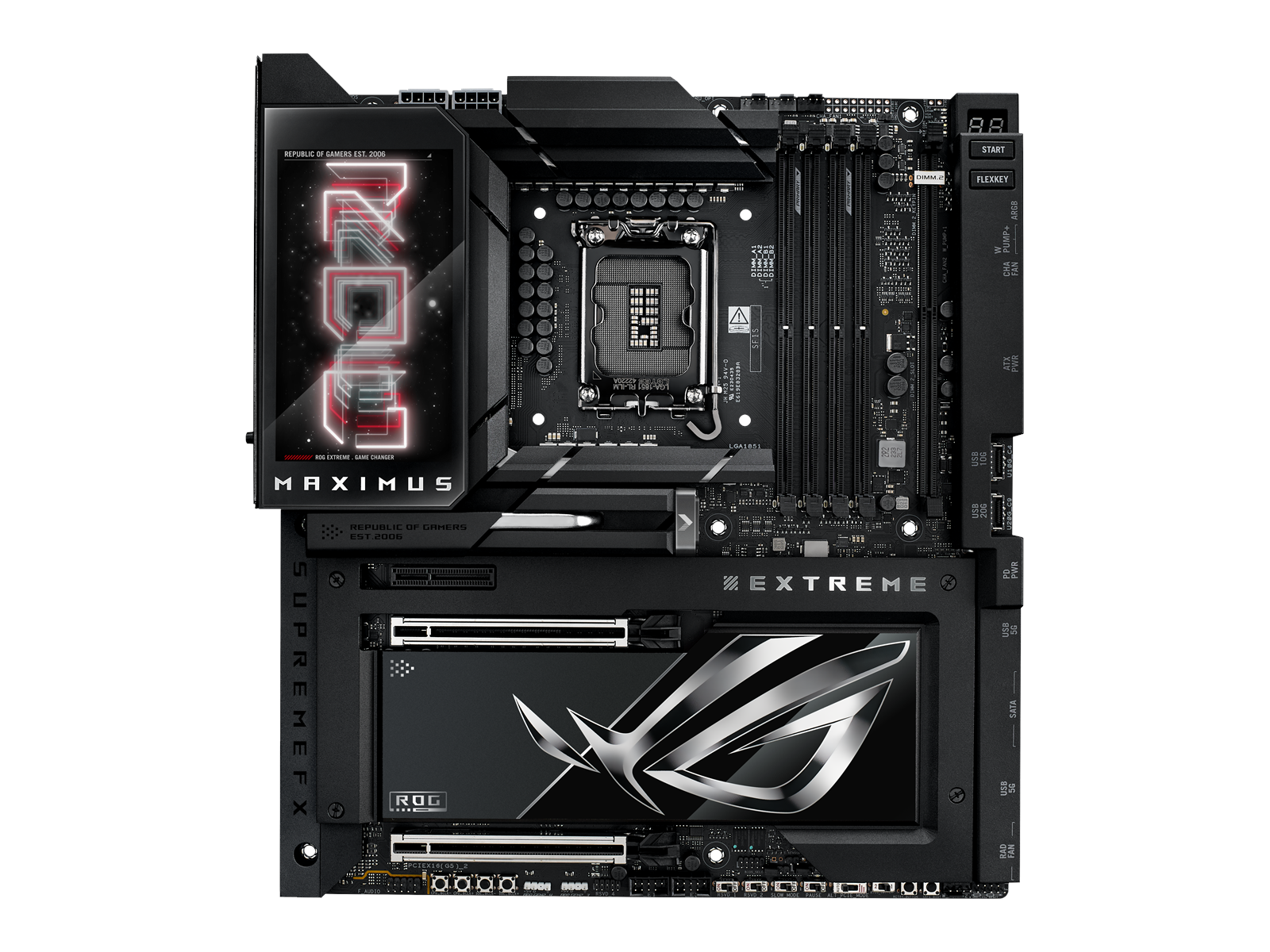 ASUS ROG MAXIMUS Z890 EXTREME Mainboard - Intel Z890 - Intel LGA1851 socket - DDR5 RAM - Extended ATX