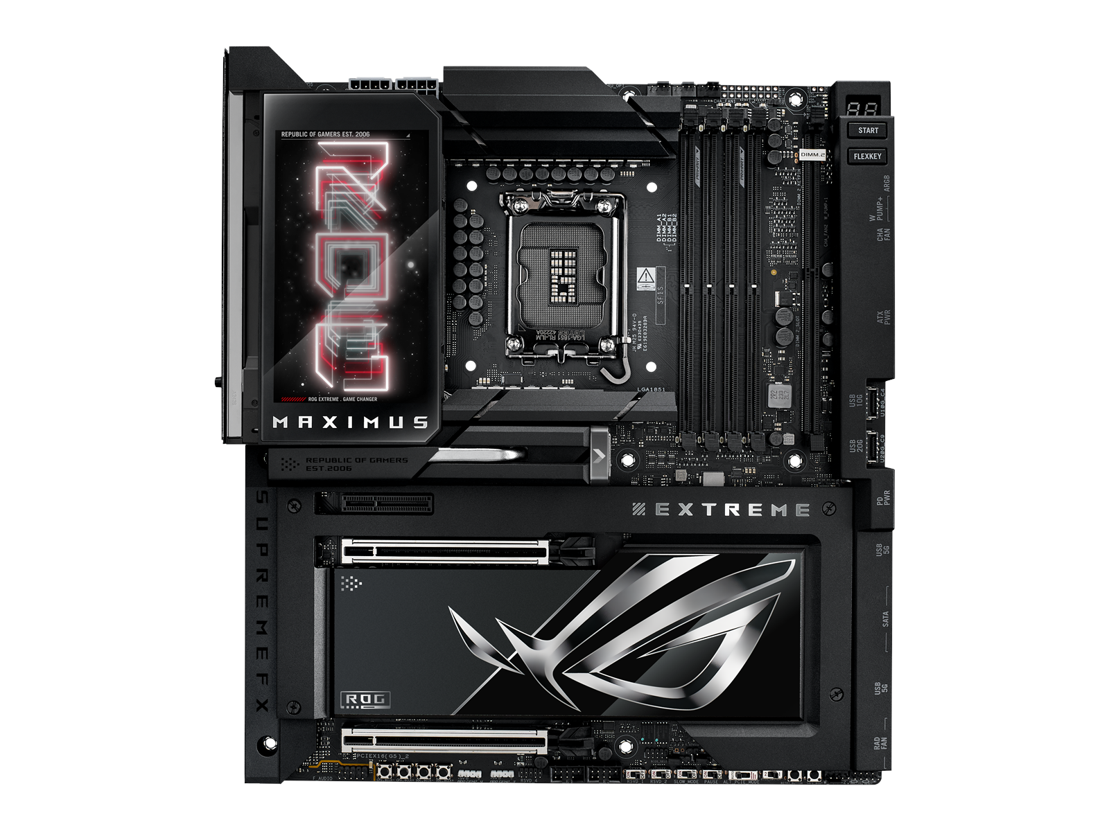 ASUS ROG MAXIMUS Z890 EXTREME Mainboard - Intel Z890 - Intel LGA1851 socket - DDR5 RAM - Extended ATX