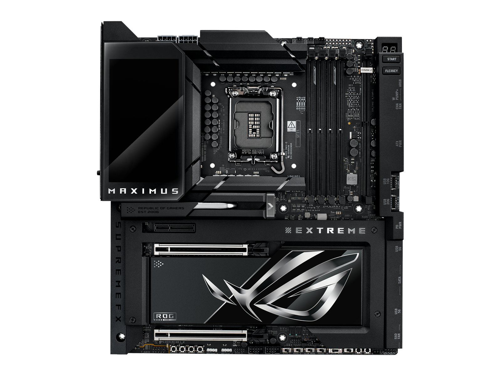ASUS ROG MAXIMUS Z890 EXTREME Mainboard - Intel Z890 - Intel LGA1851 socket - DDR5 RAM - Extended ATX