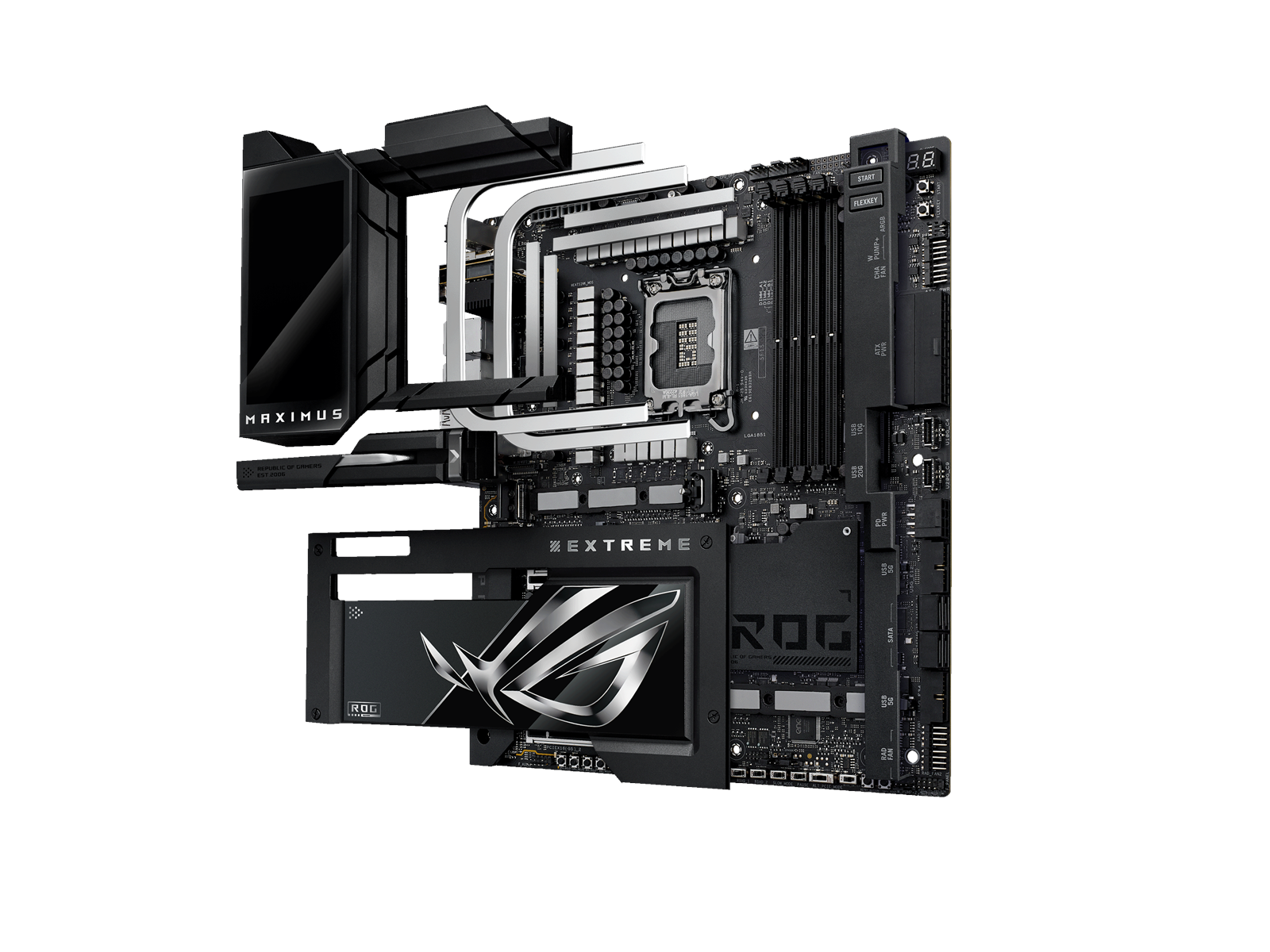 ASUS ROG MAXIMUS Z890 EXTREME Mainboard - Intel Z890 - Intel LGA1851 socket - DDR5 RAM - Extended ATX