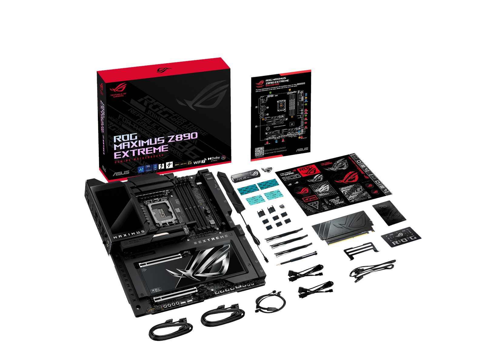 ASUS ROG MAXIMUS Z890 EXTREME Mainboard - Intel Z890 - Intel LGA1851 socket - DDR5 RAM - Extended ATX