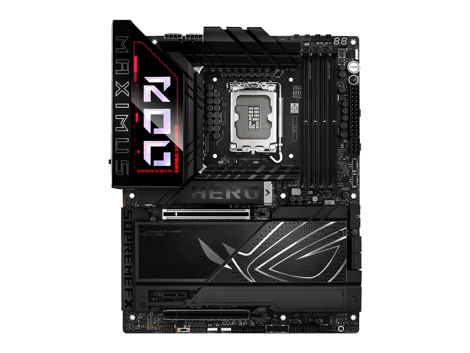 ASUS ROG MAXIMUS Z890 HERO Mainboard - Intel Z890 - Intel LGA1851 socket - DDR5 RAM - ATX