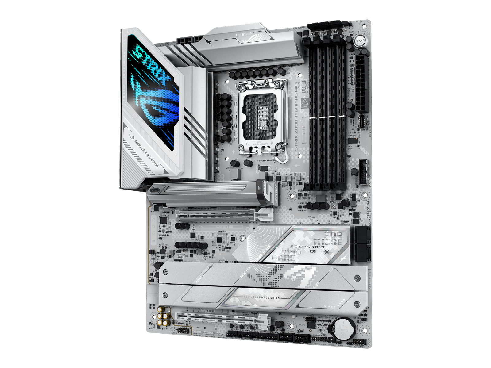 ASUS ROG STRIX Z890-A GAMING WIFI Mainboard - Intel Z890 - Intel LGA1851 socket - DDR5 RAM - ATX