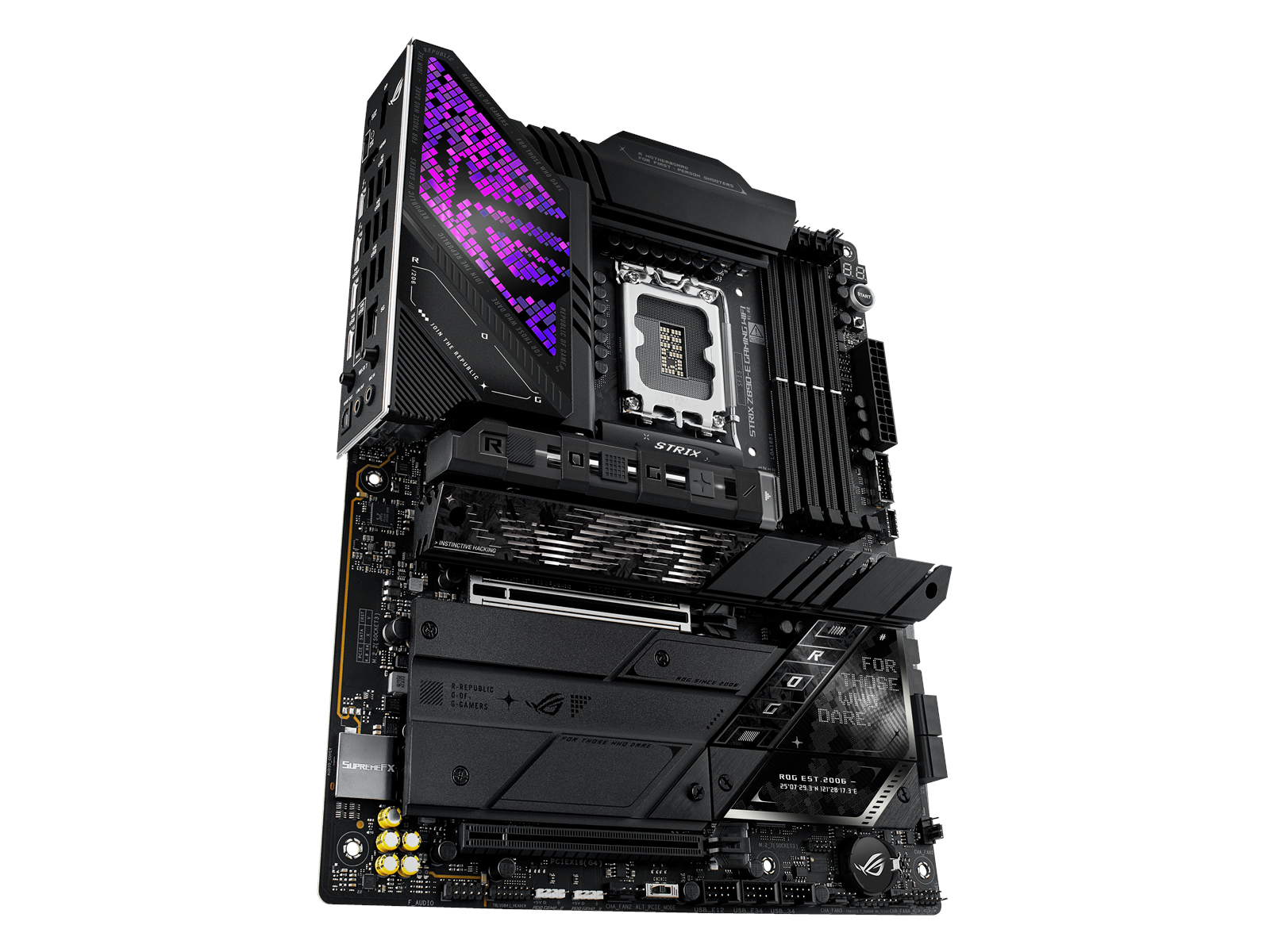 ASUS ROG STRIX Z890-E GAMING WIFI Mainboard - Intel Z890 - Intel LGA1851 socket - DDR5 RAM - ATX