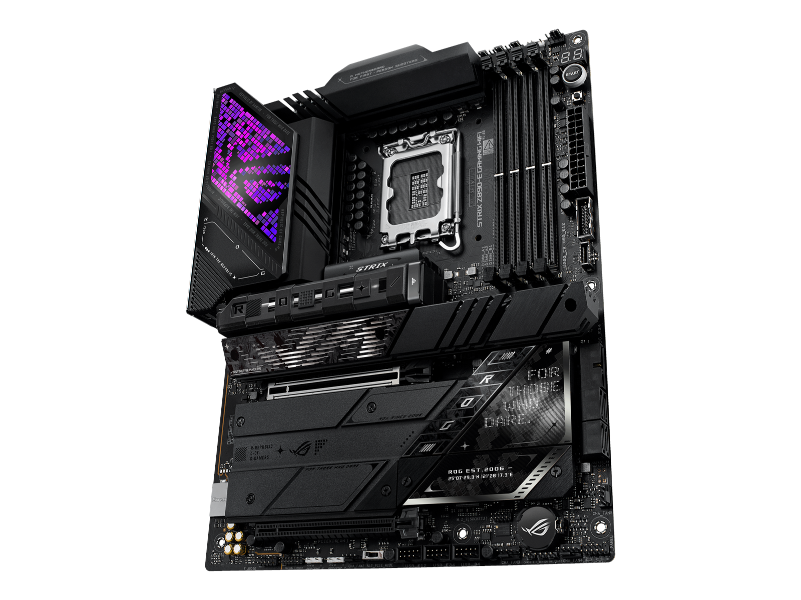 ASUS ROG STRIX Z890-E GAMING WIFI Mainboard - Intel Z890 - Intel LGA1851 socket - DDR5 RAM - ATX