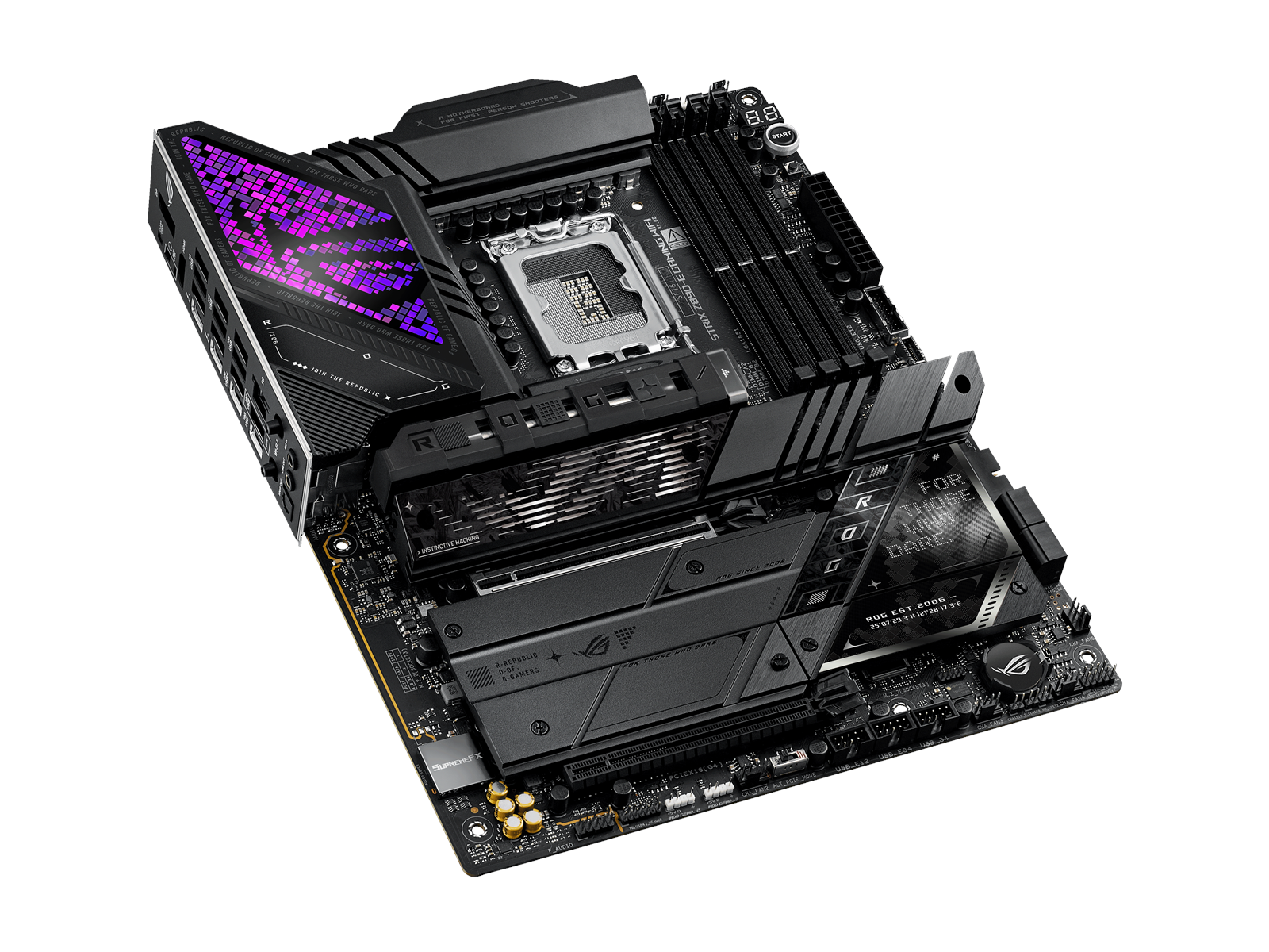 ASUS ROG STRIX Z890-E GAMING WIFI Mainboard - Intel Z890 - Intel LGA1851 socket - DDR5 RAM - ATX