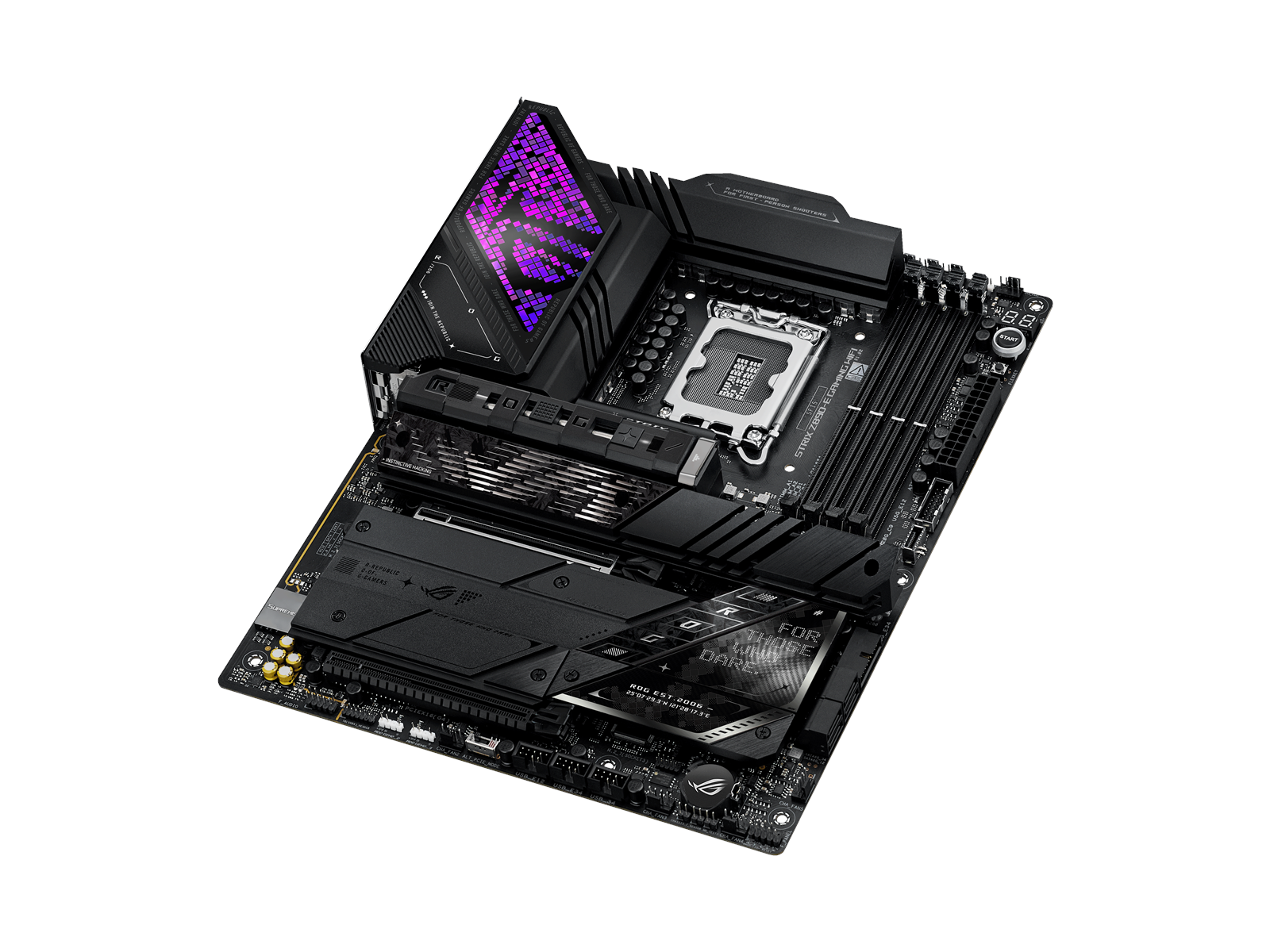 ASUS ROG STRIX Z890-E GAMING WIFI Mainboard - Intel Z890 - Intel LGA1851 socket - DDR5 RAM - ATX