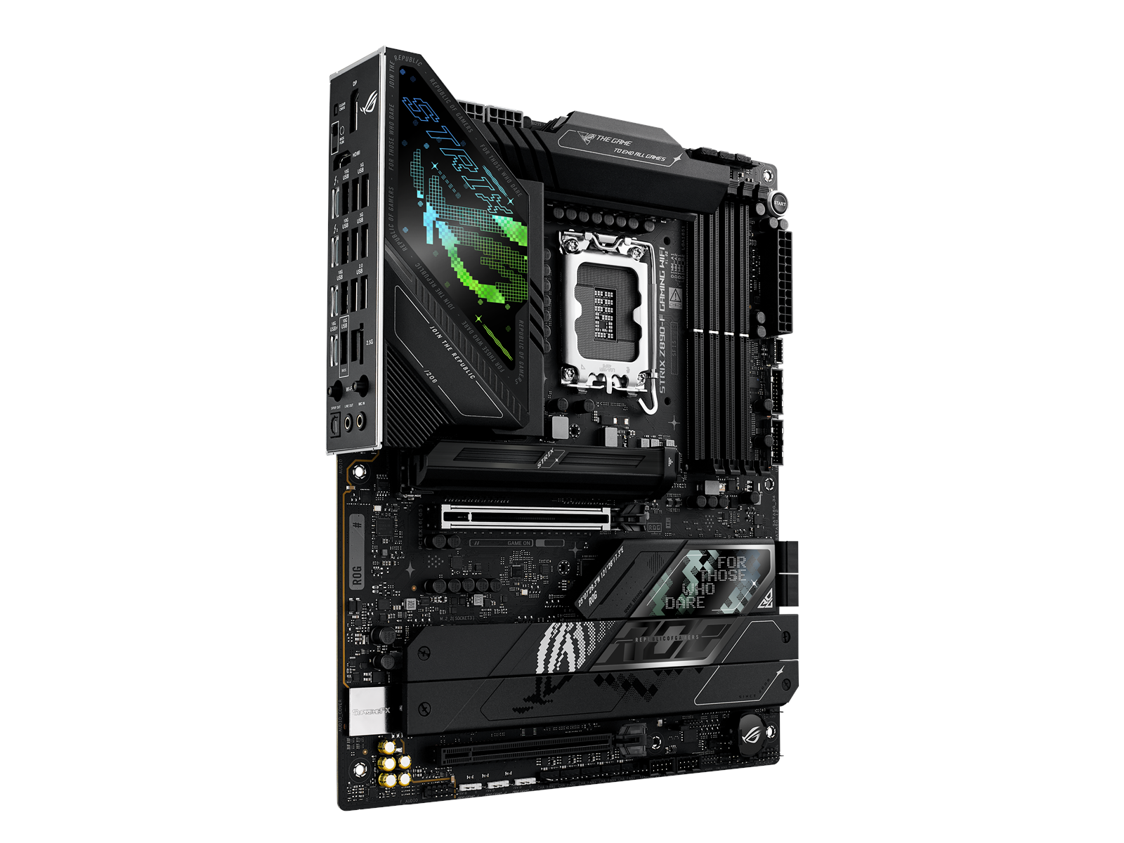 ASUS ROG STRIX Z890-F GAMING WIFI Mainboard - Intel Z890 - Intel LGA1851 socket - DDR5 RAM - ATX