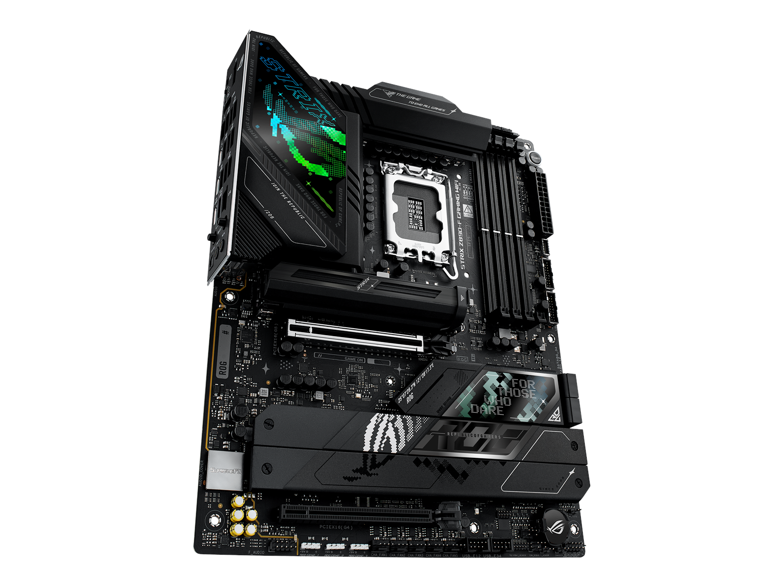 ASUS ROG STRIX Z890-F GAMING WIFI Mainboard - Intel Z890 - Intel LGA1851 socket - DDR5 RAM - ATX