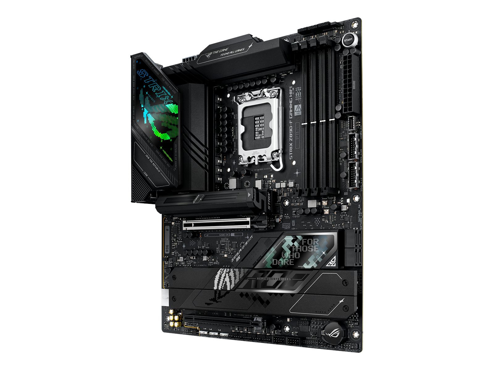 ASUS ROG STRIX Z890-F GAMING WIFI Mainboard - Intel Z890 - Intel LGA1851 socket - DDR5 RAM - ATX