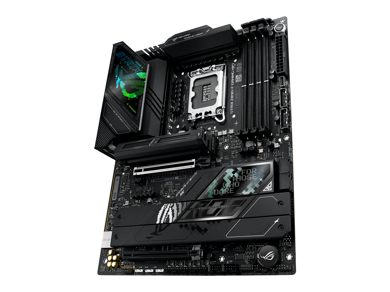 ASUS ROG STRIX Z890-F GAMING WIFI Mainboard - Intel Z890 - Intel LGA1851 socket - DDR5 RAM - ATX