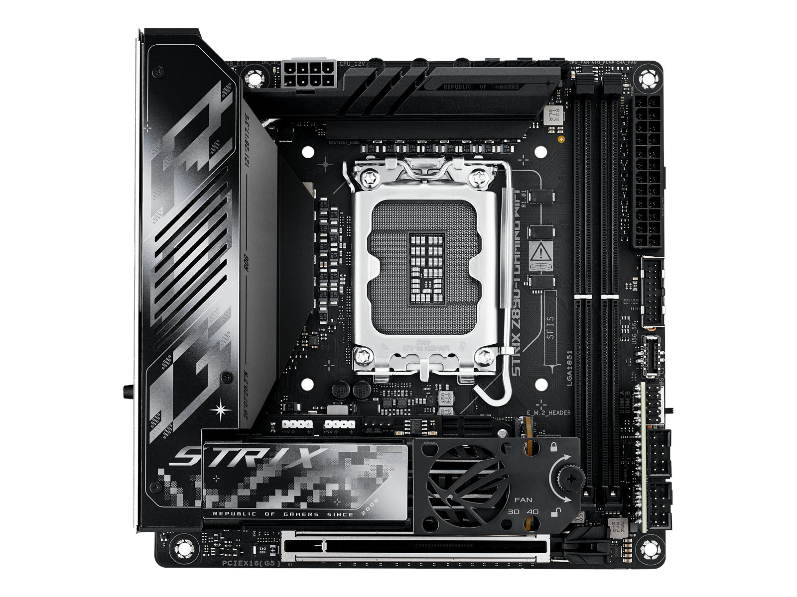 ASUS ROG STRIX Z890-I GAMING WIFI Mainboard - Intel Z890 - Intel LGA1851 socket - DDR5 RAM - Mini-ITX