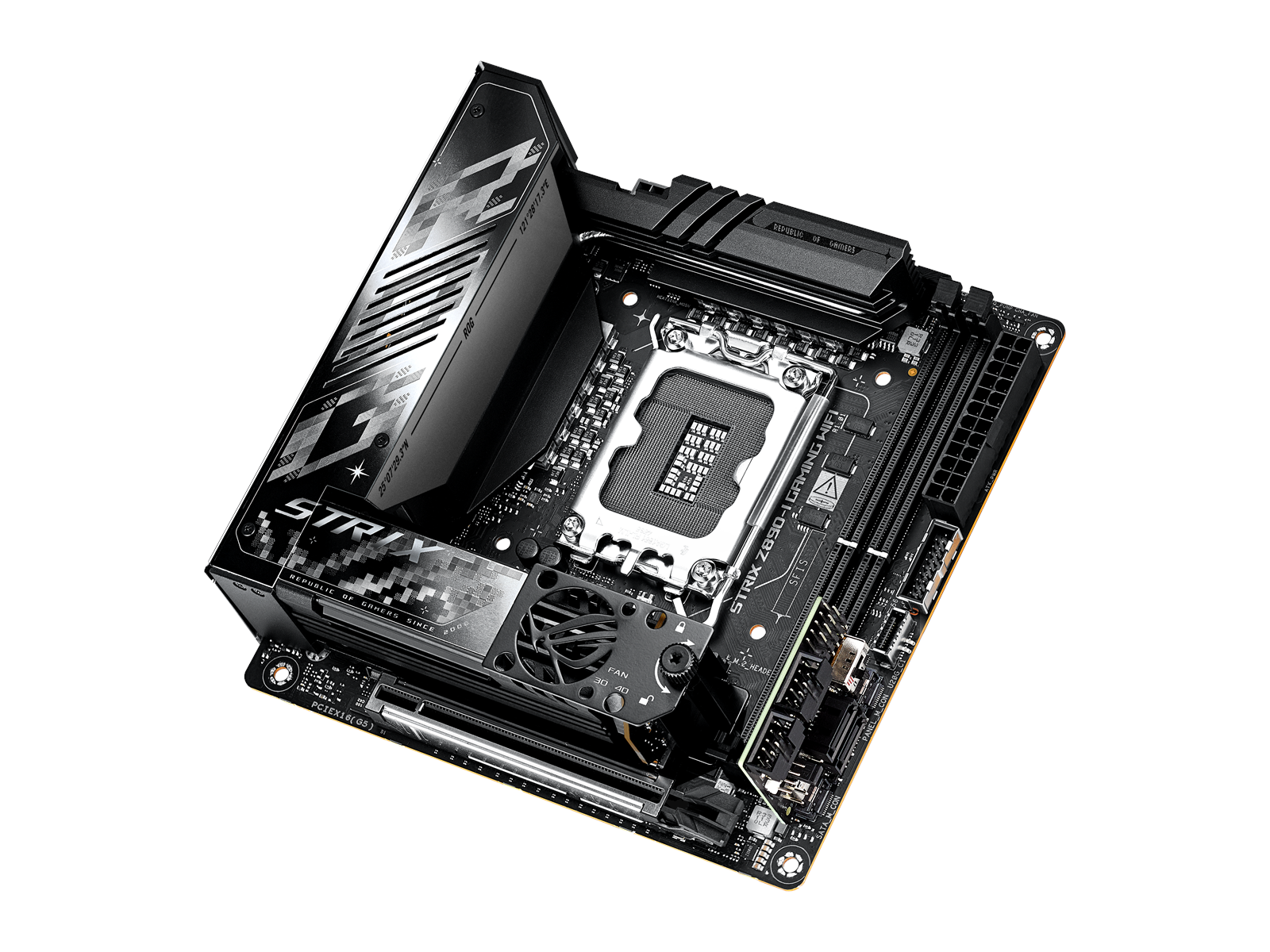 ASUS ROG STRIX Z890-I GAMING WIFI Mainboard - Intel Z890 - Intel LGA1851 socket - DDR5 RAM - Mini-ITX