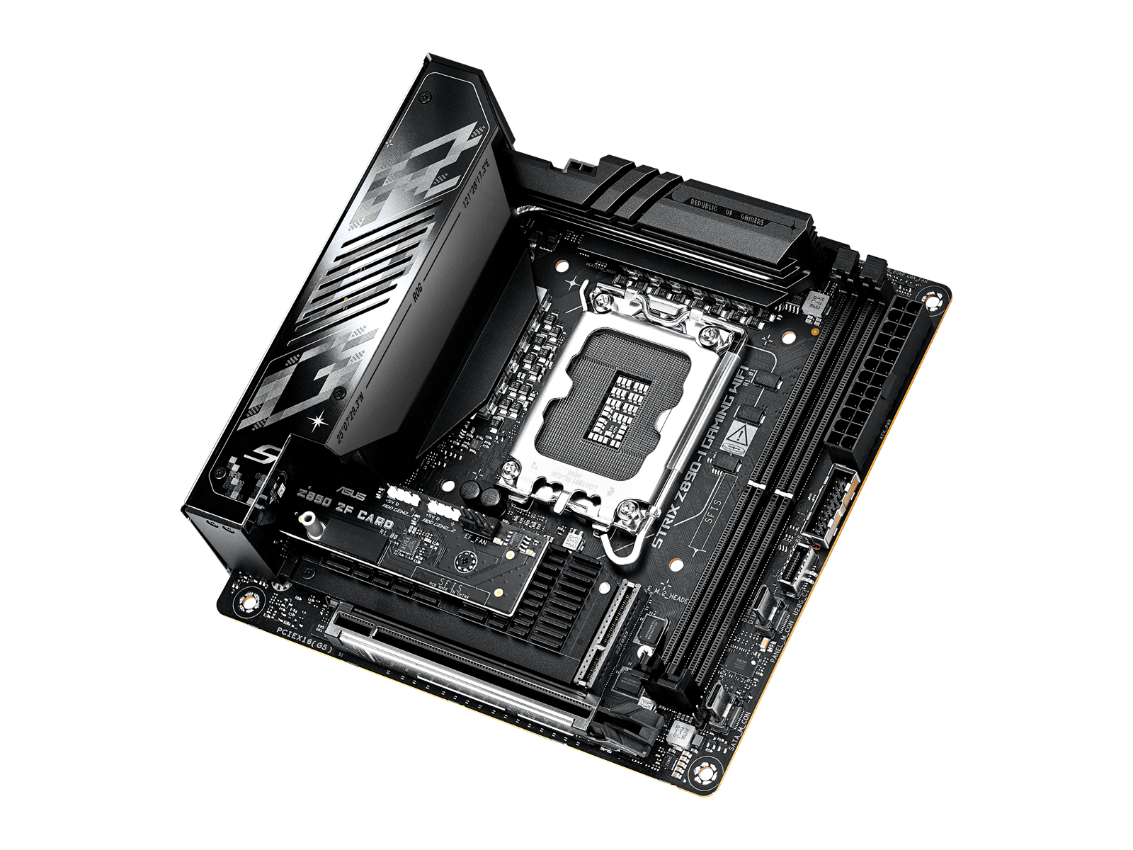 ASUS ROG STRIX Z890-I GAMING WIFI Mainboard - Intel Z890 - Intel LGA1851 socket - DDR5 RAM - Mini-ITX